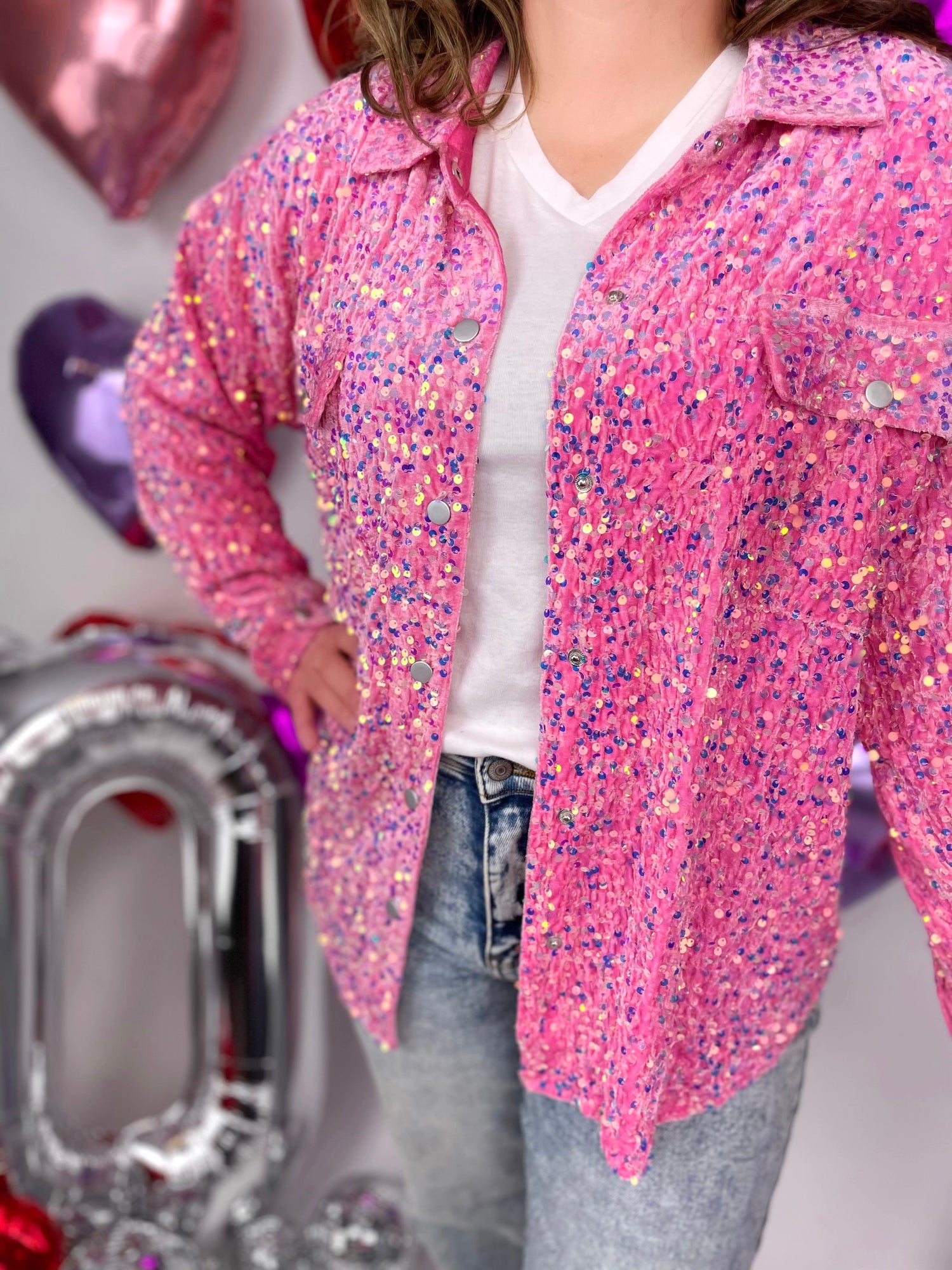 Burst Of Happiness Top in Pink {S-3X} - KaraMarie