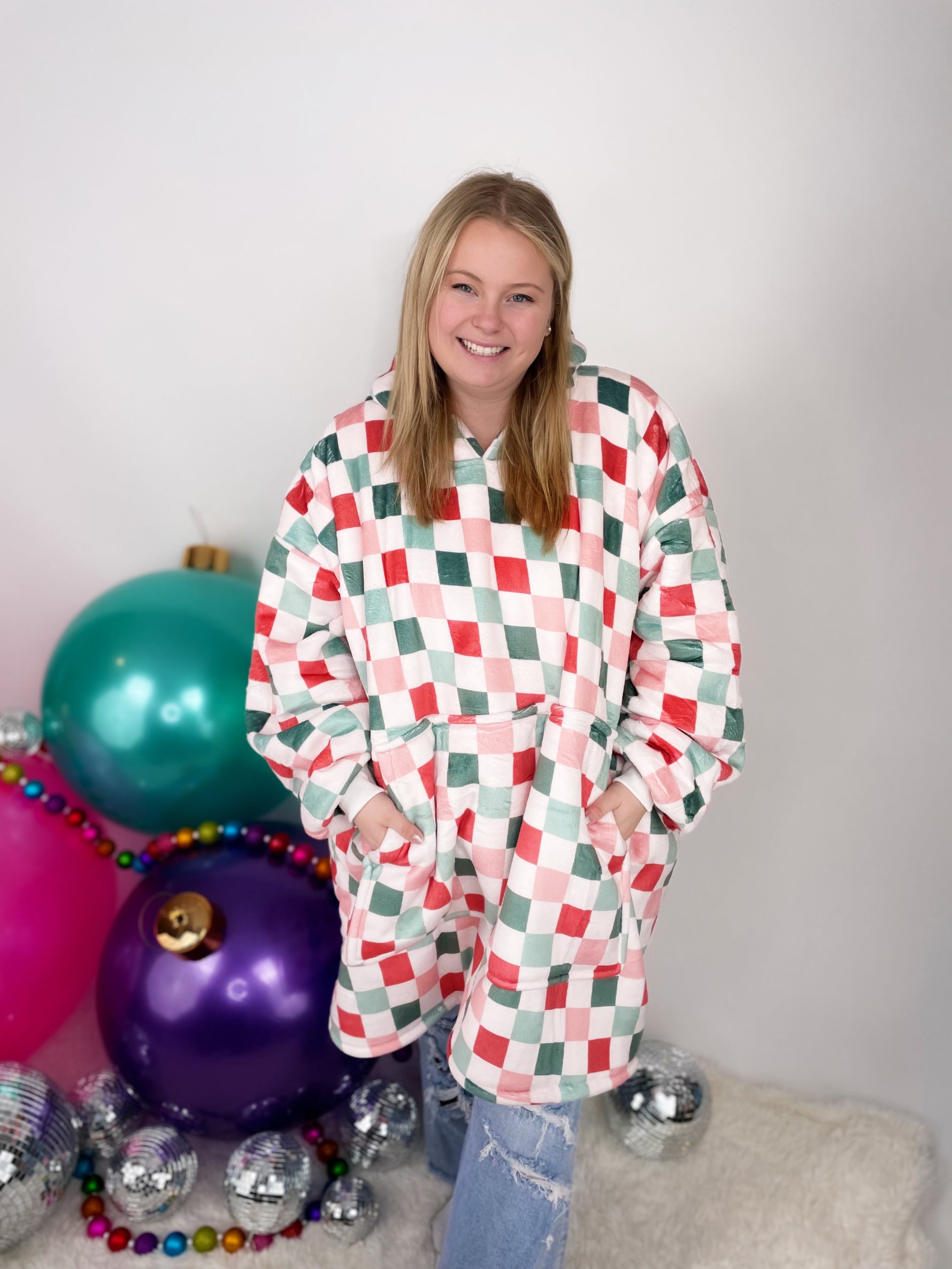 KMB Custom HOLIDAY Blanket Hoodies!! ADULT + KID SIZE {Multiple Prints!} - KaraMarie