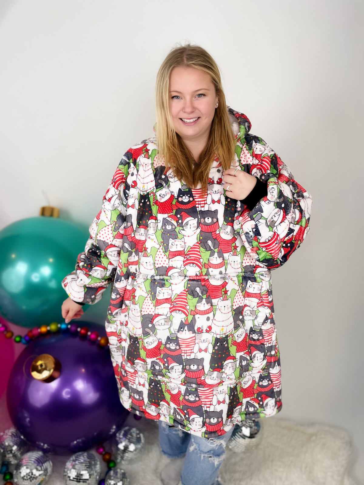 KMB Custom HOLIDAY Blanket Hoodies!! ADULT + KID SIZE {Multiple Prints!} - KaraMarie