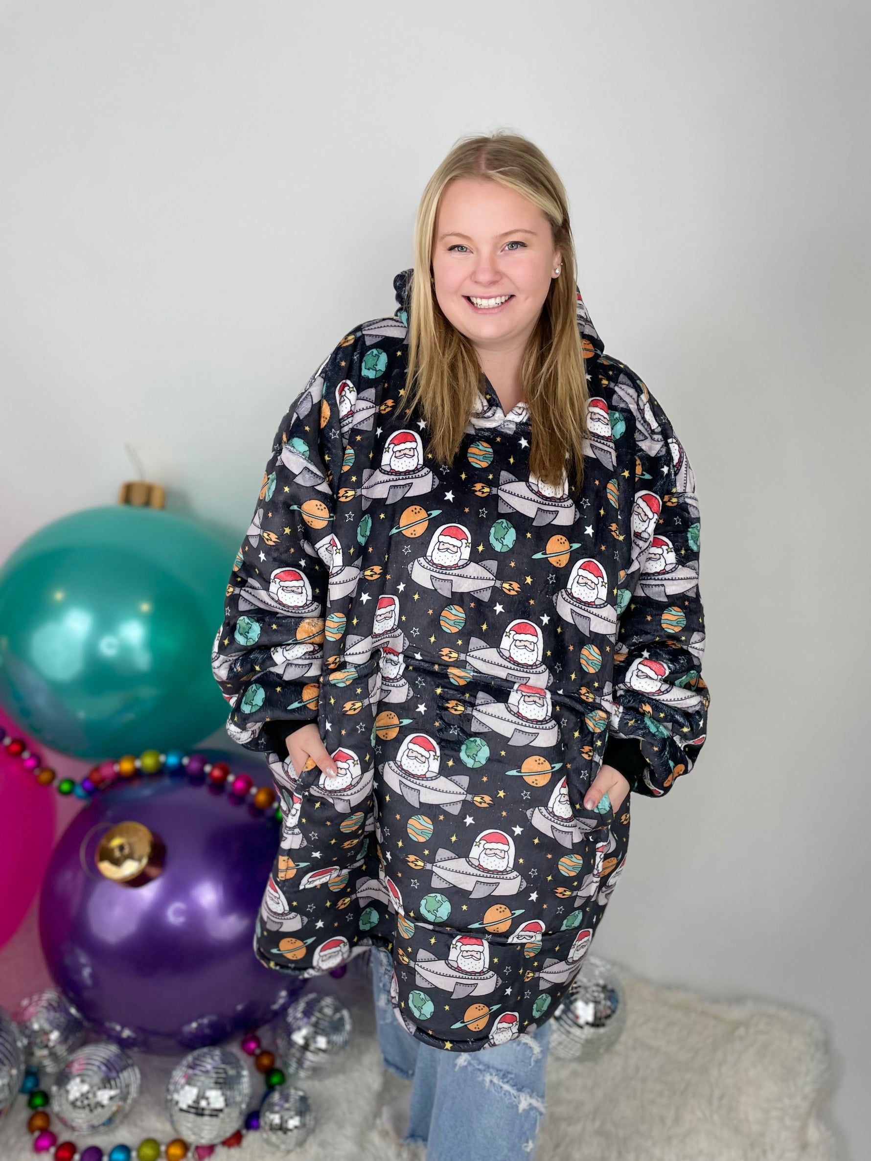 KMB Custom HOLIDAY Blanket Hoodies!! ADULT + KID SIZE {Multiple Prints!} - KaraMarie
