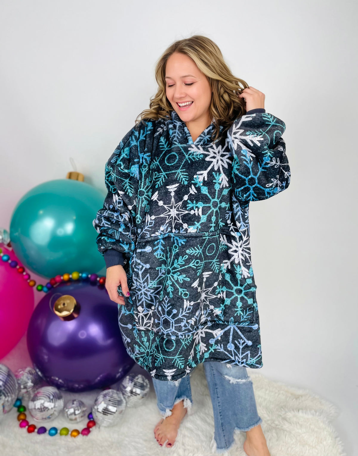 KMB Custom HOLIDAY Blanket Hoodies!! ADULT + KID SIZE {Multiple Prints!} - KaraMarie