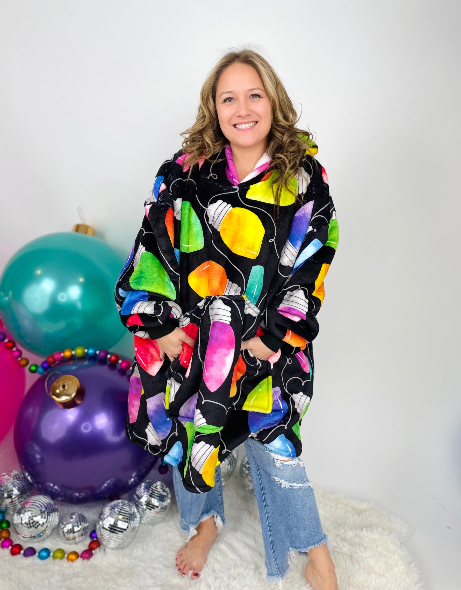 KMB Custom HOLIDAY Blanket Hoodies!! ADULT + KID SIZE {Multiple Prints!} - KaraMarie