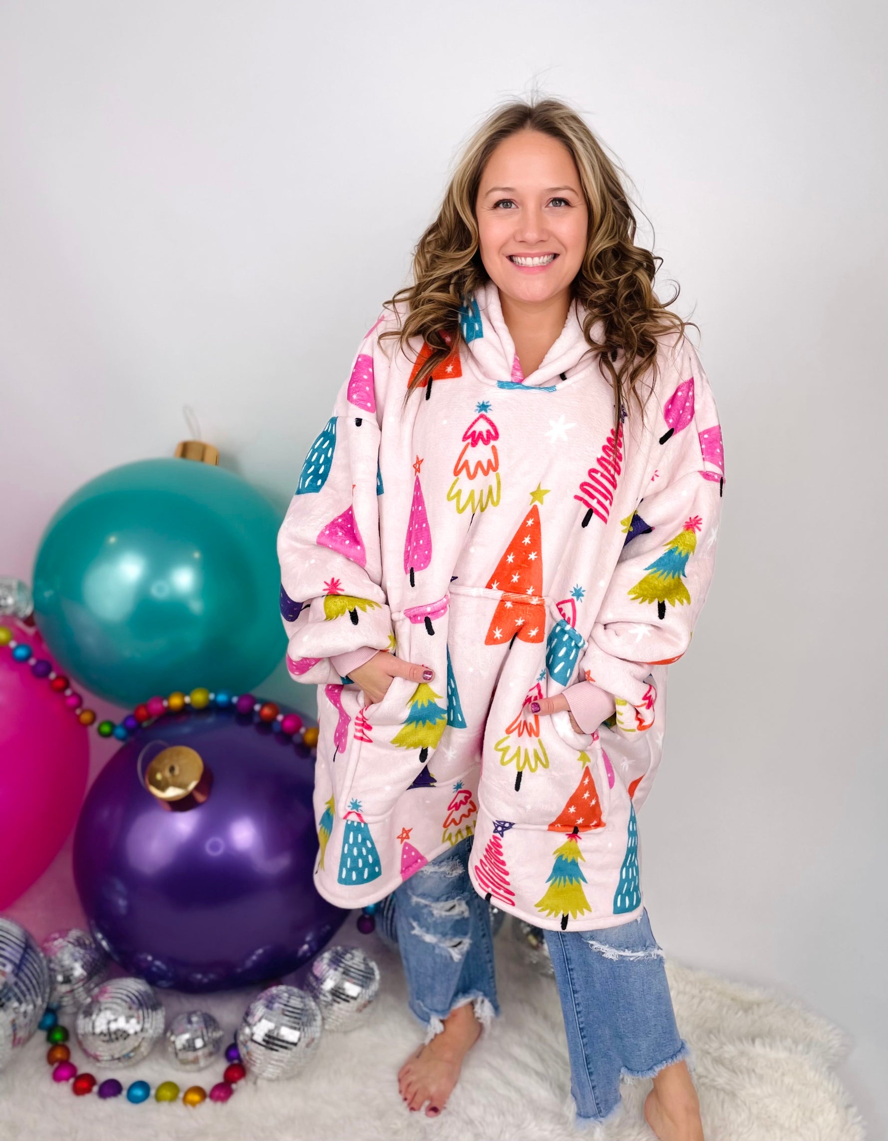 KMB Custom HOLIDAY Blanket Hoodies!! ADULT + KID SIZE {Multiple Prints!} - KaraMarie