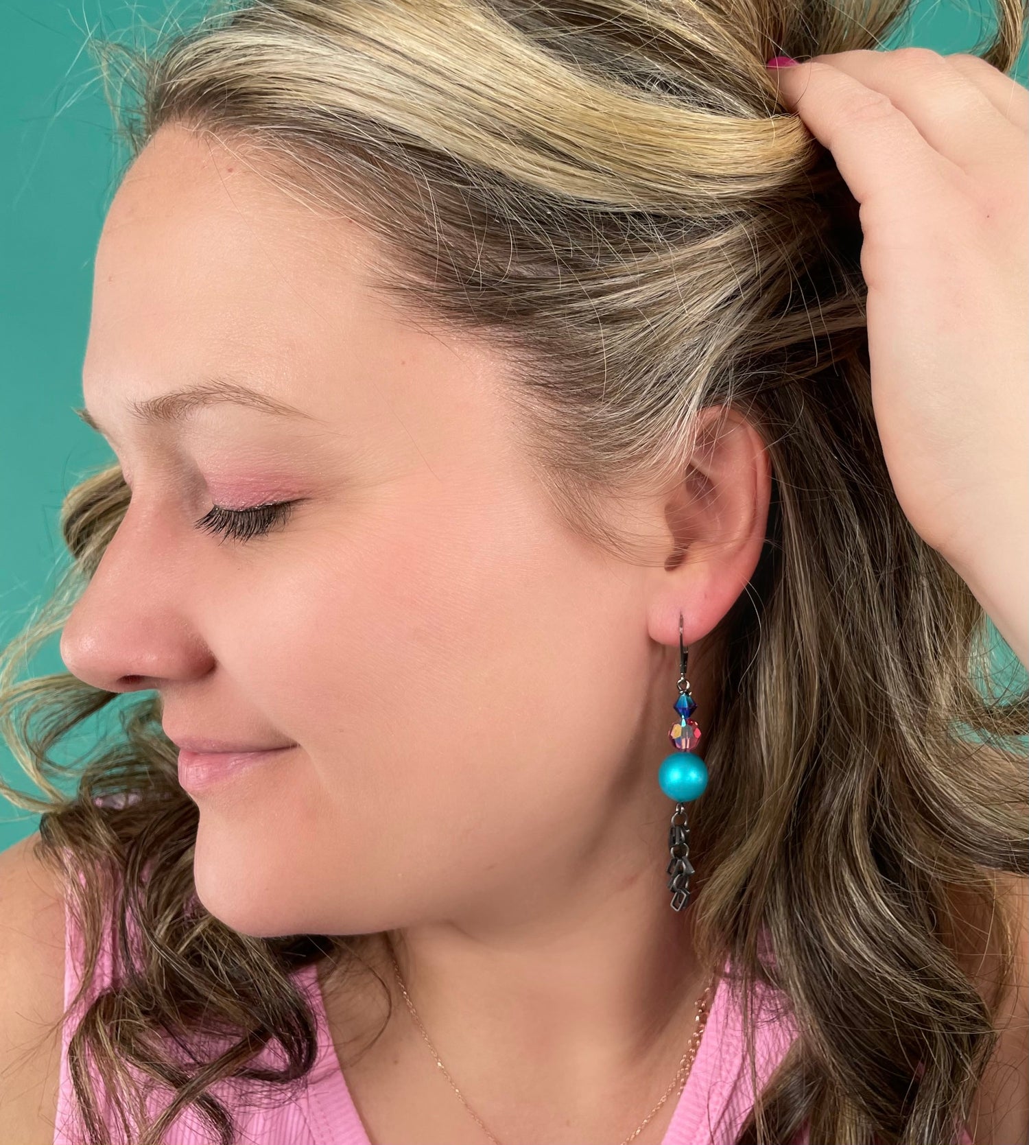 Totally Turquoise Fringe Earrings