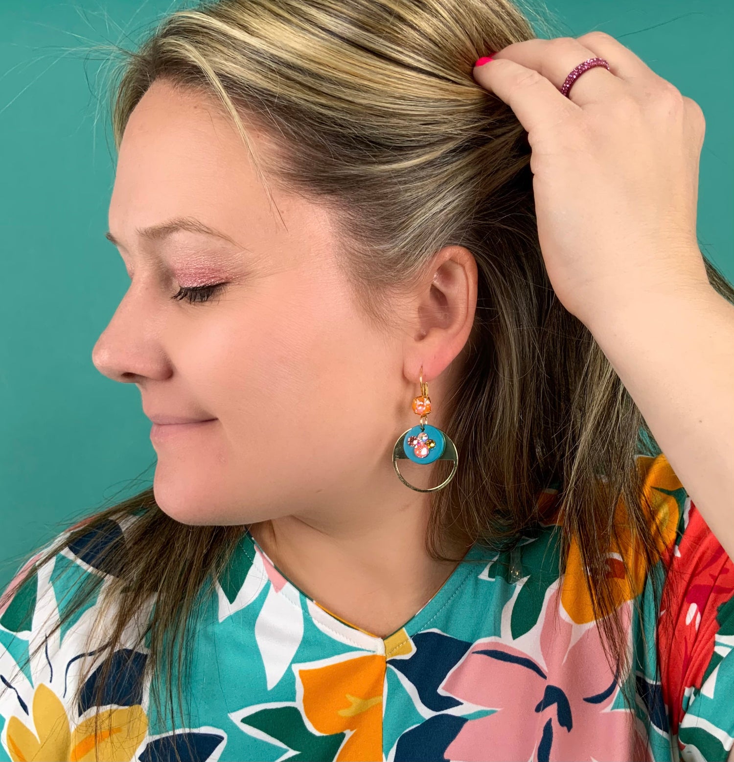 Vibrant Petal Earrings