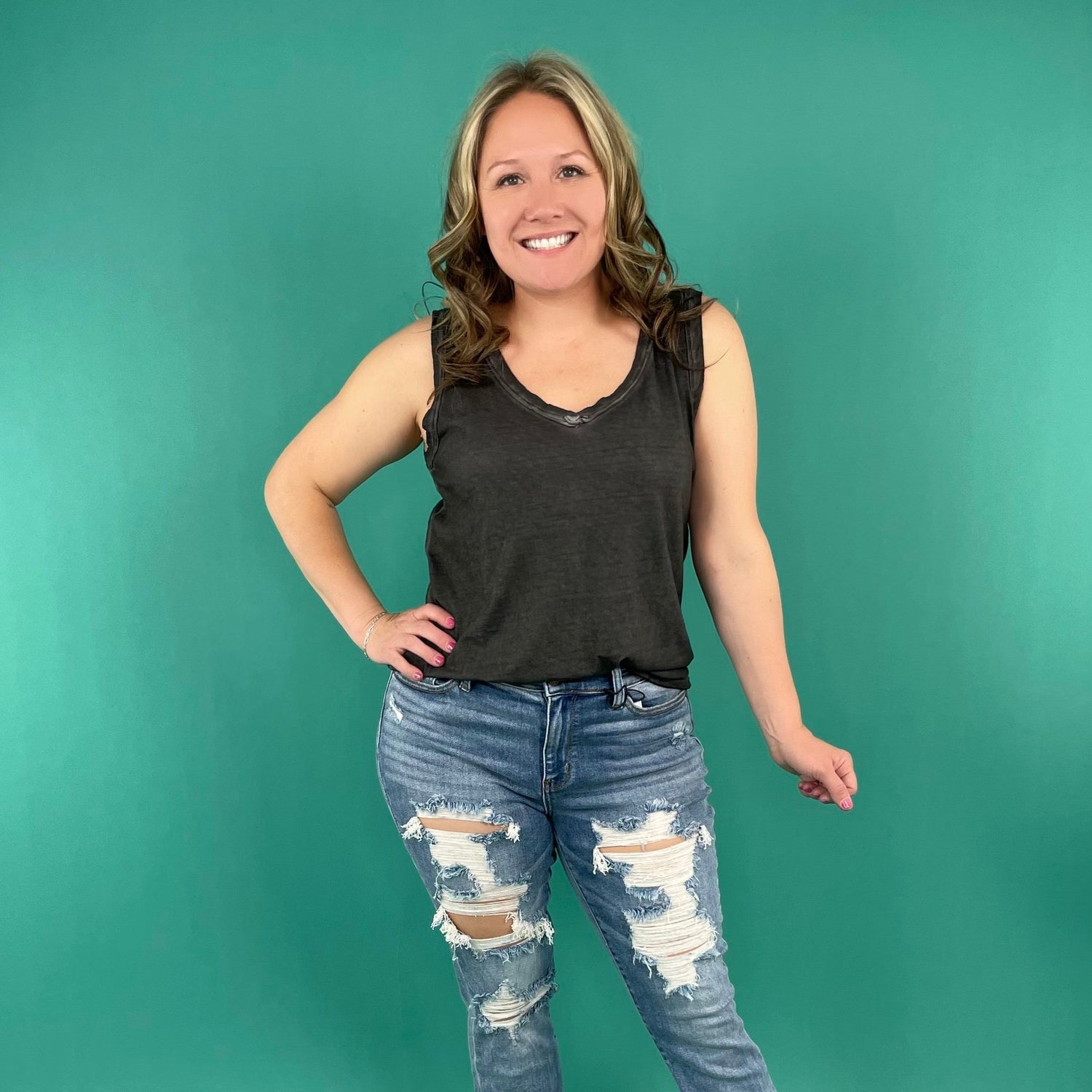 Weekender Top in Black