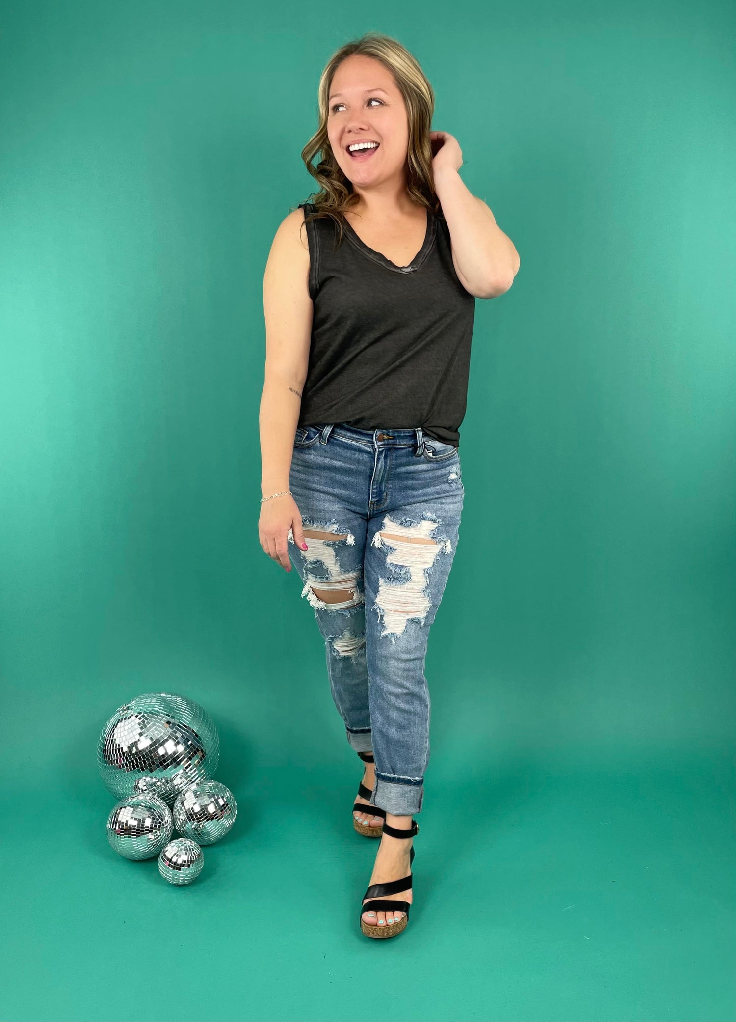 Weekender Top in Black