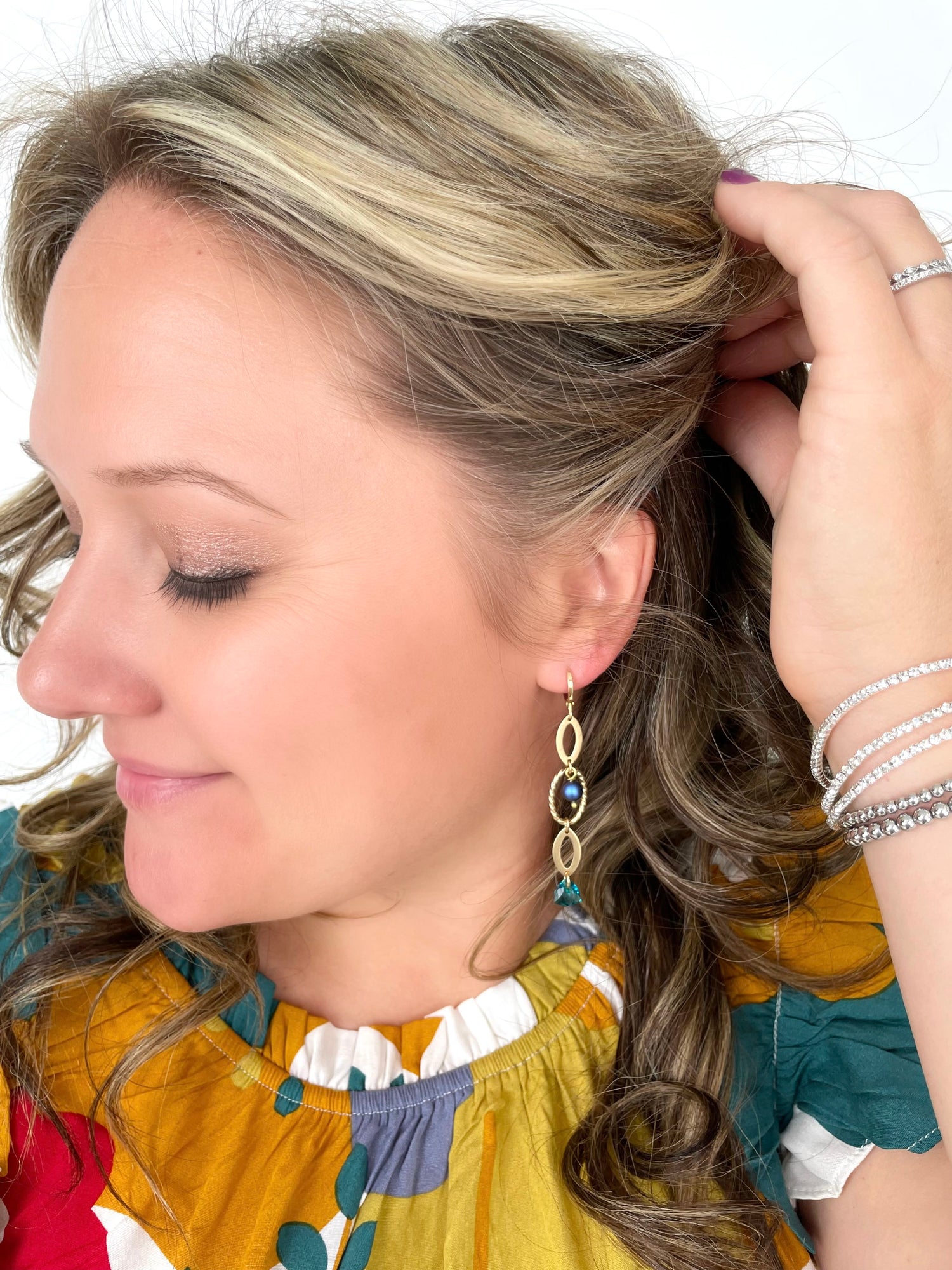 Majestic Teal Earrings