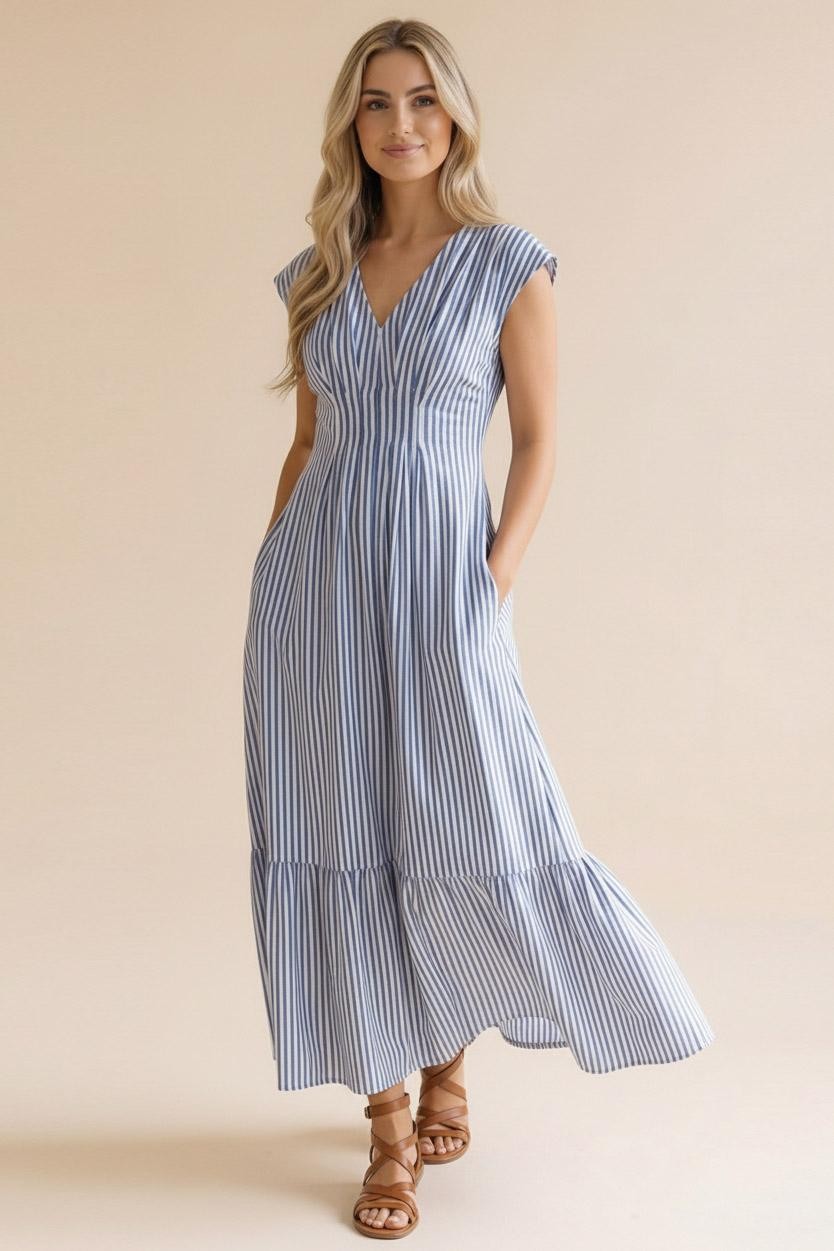 Maritime Days Dress {S-3X}