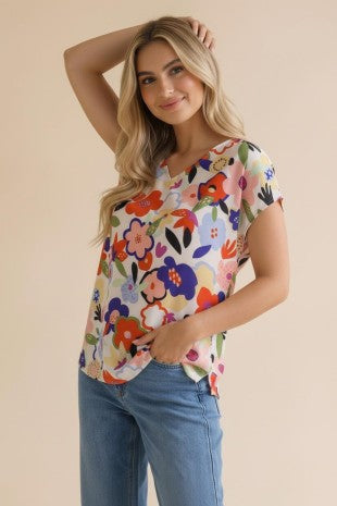 Sunny Blooms Blouse {S-3X}