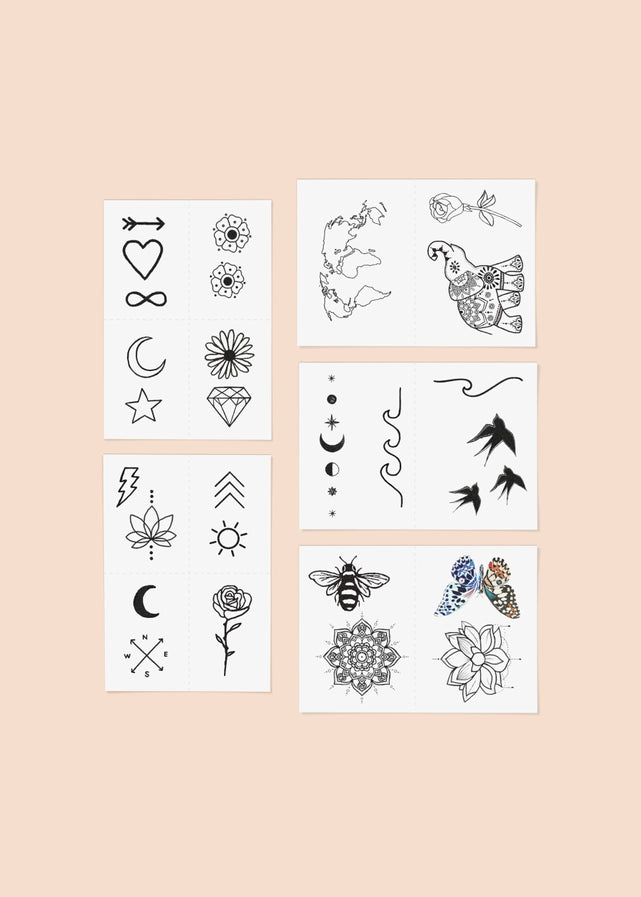Inked By Dani Temporary Tattoos - Multiple Styles!