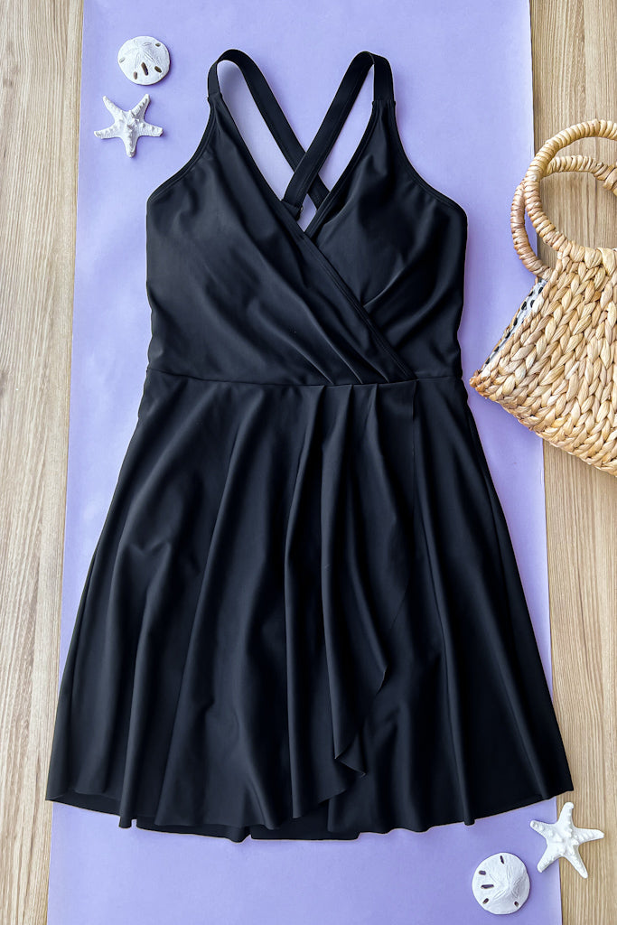 Shimmering Waters Swimsuit - Black {S-3X} - KaraMarie