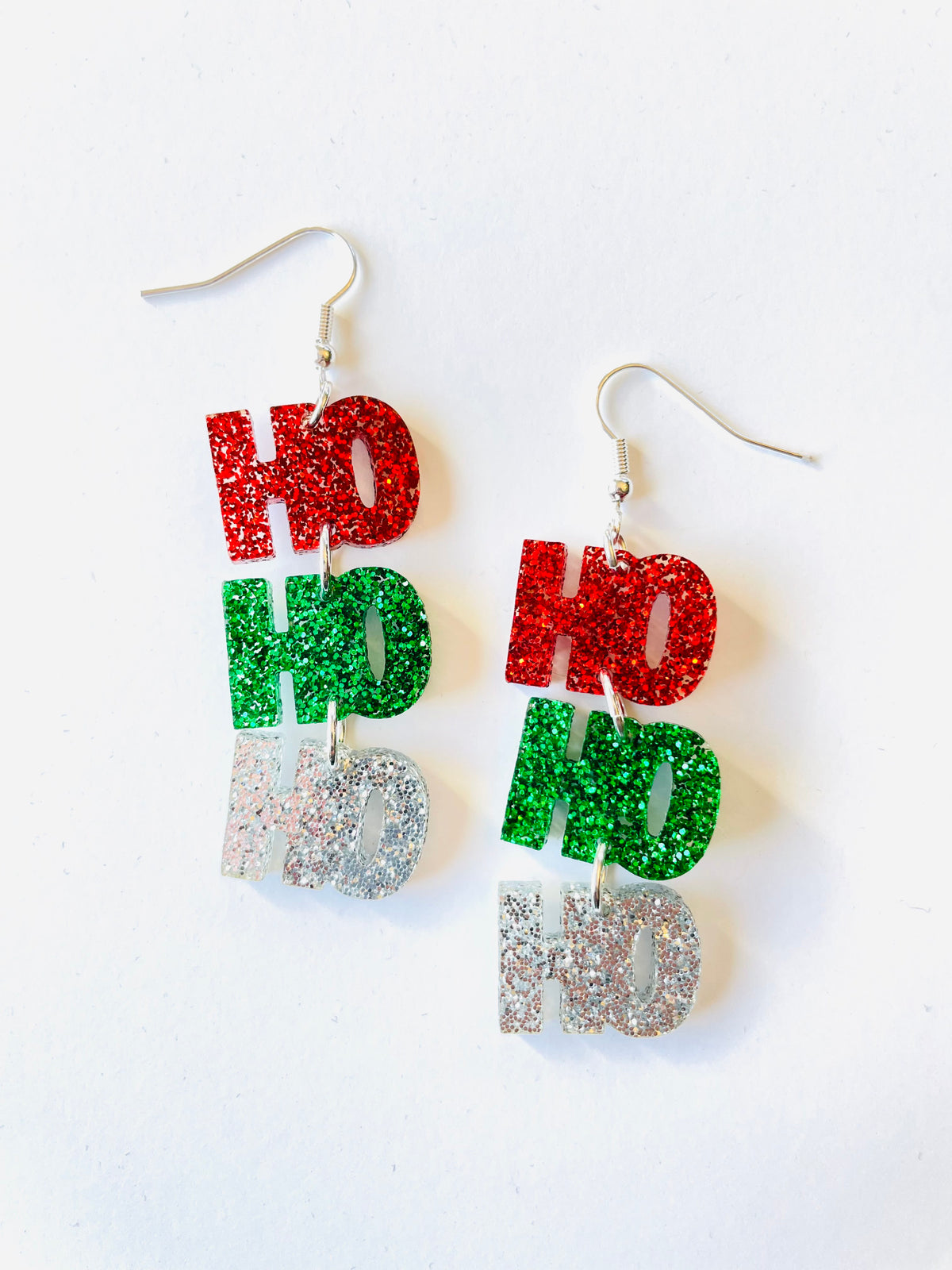 Ho Ho Ho Glitter Earrings! - KaraMarie