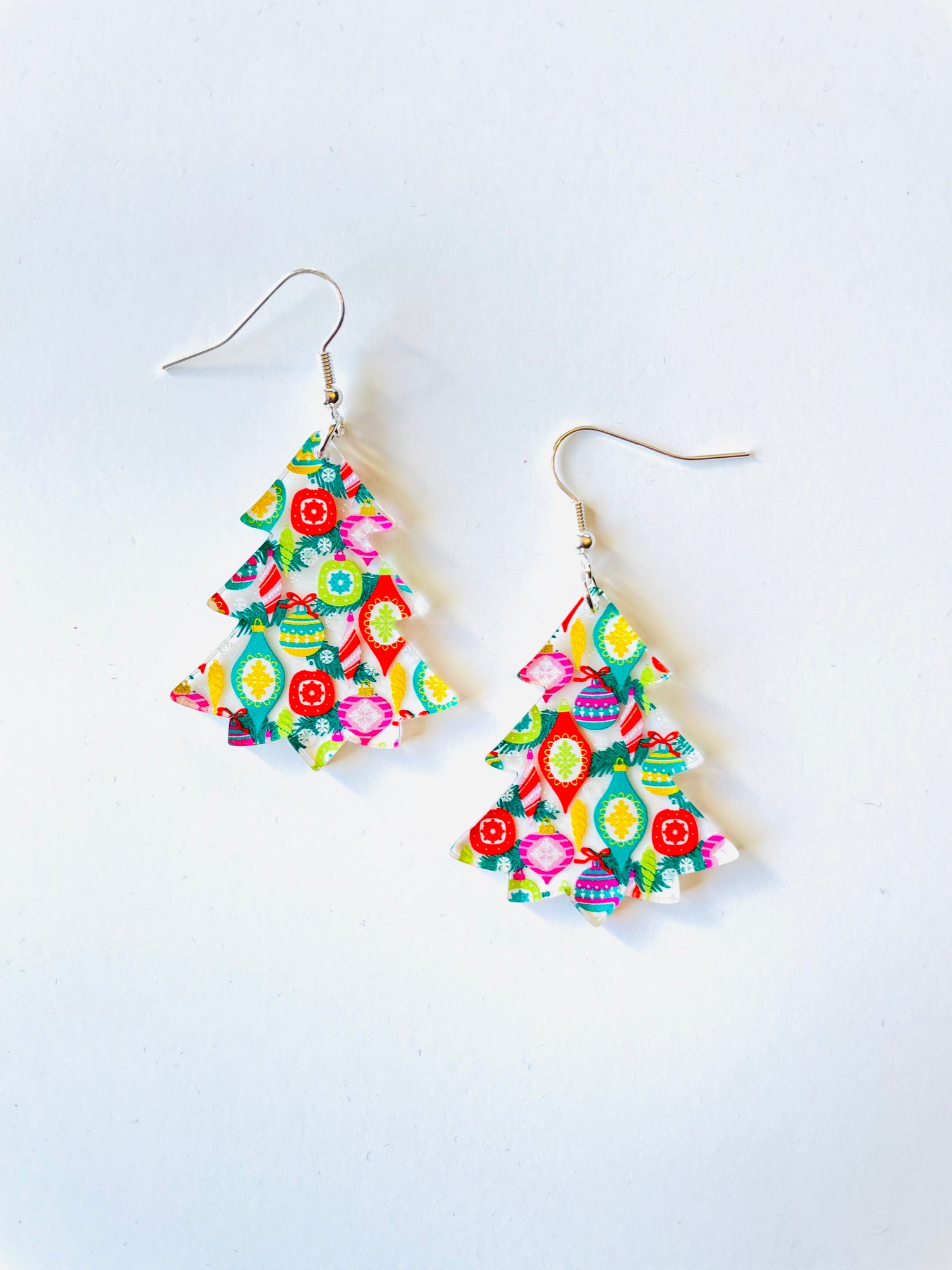 Colorful Tree Earrings!