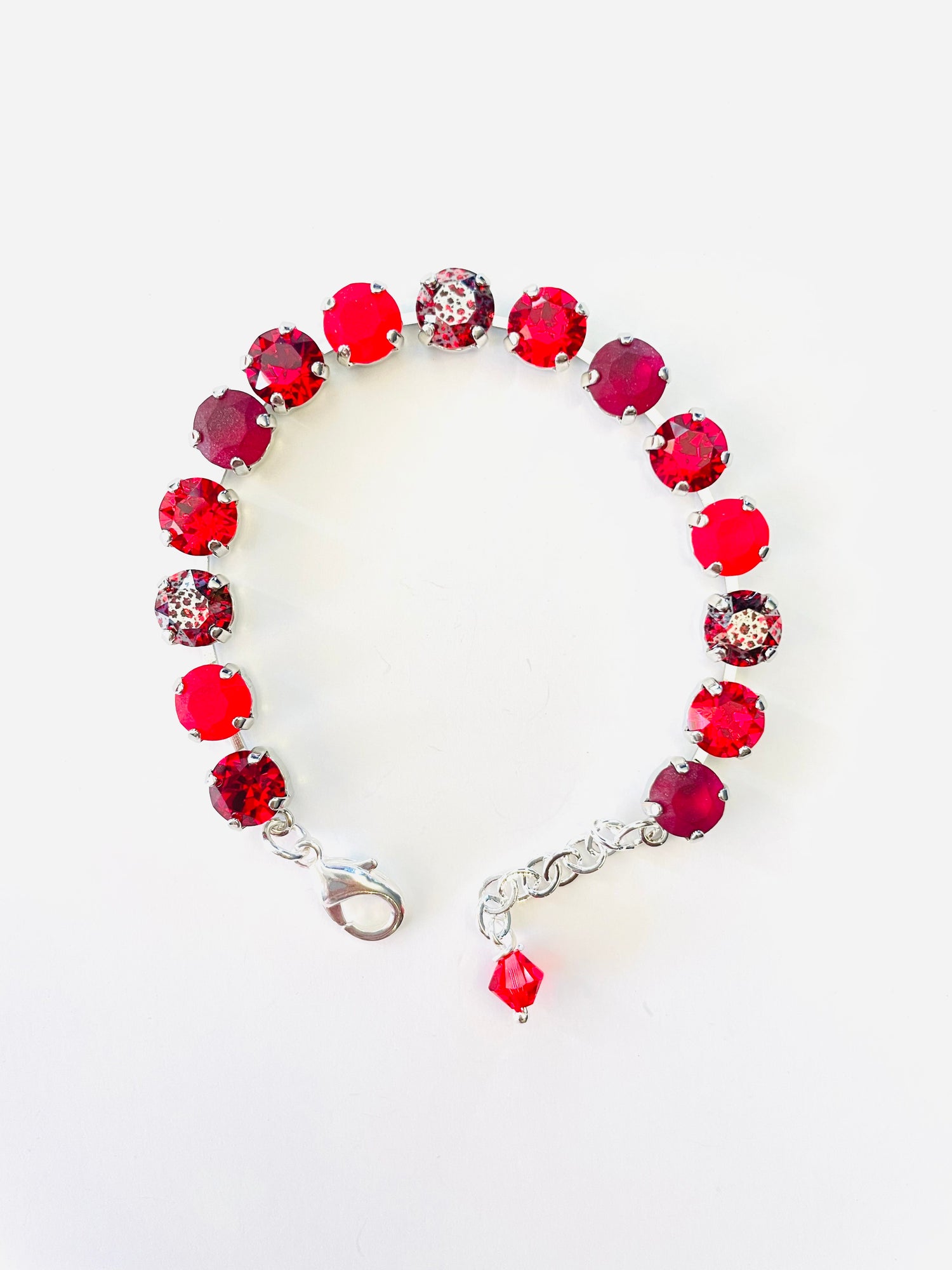 Diamonds Bracelet in Red Hues