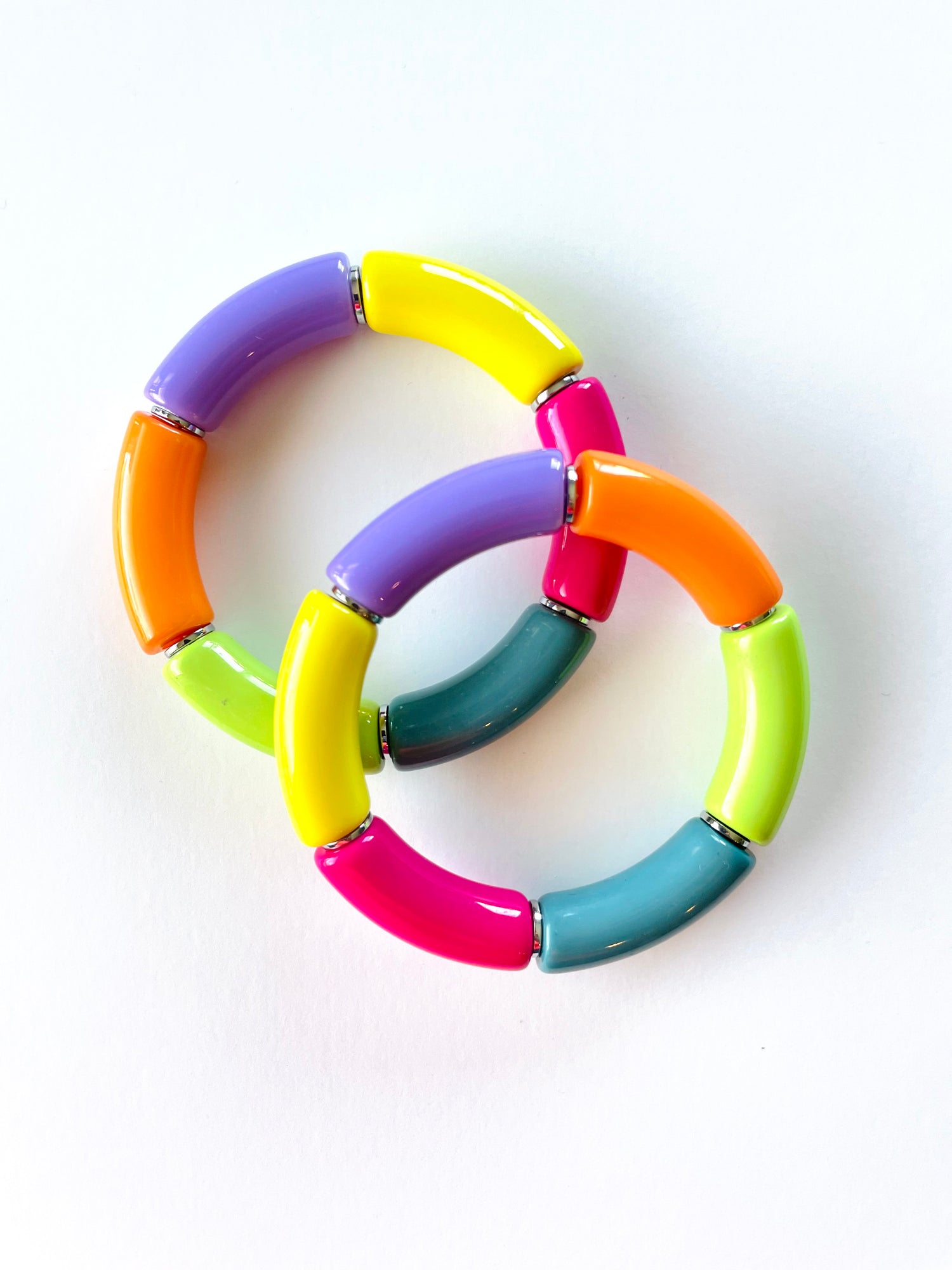 Colorful Bamboo Style Stretch Bracelets - KaraMarie