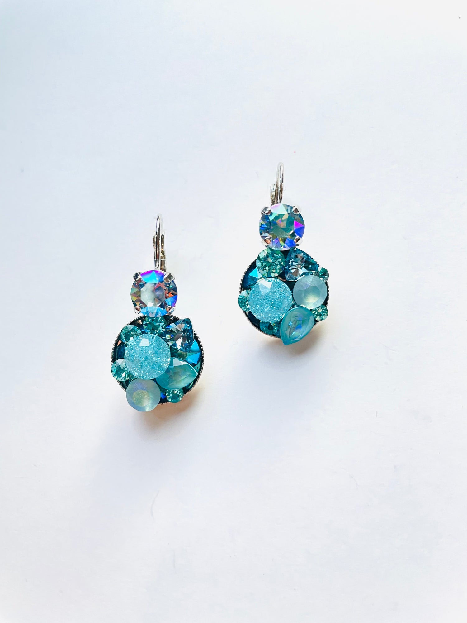 Treasure Chest Leverback Earring in Frozen Hues