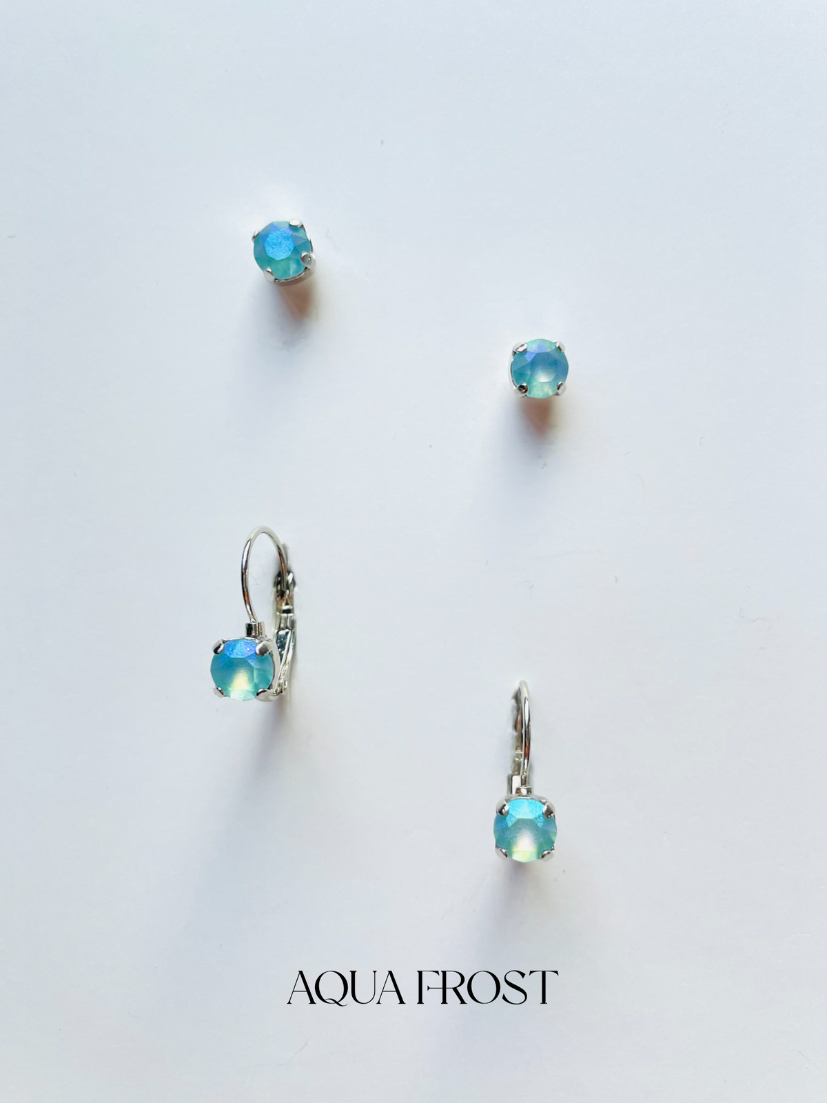 6mm Drop OR Post in Aqua Frost - KaraMarie
