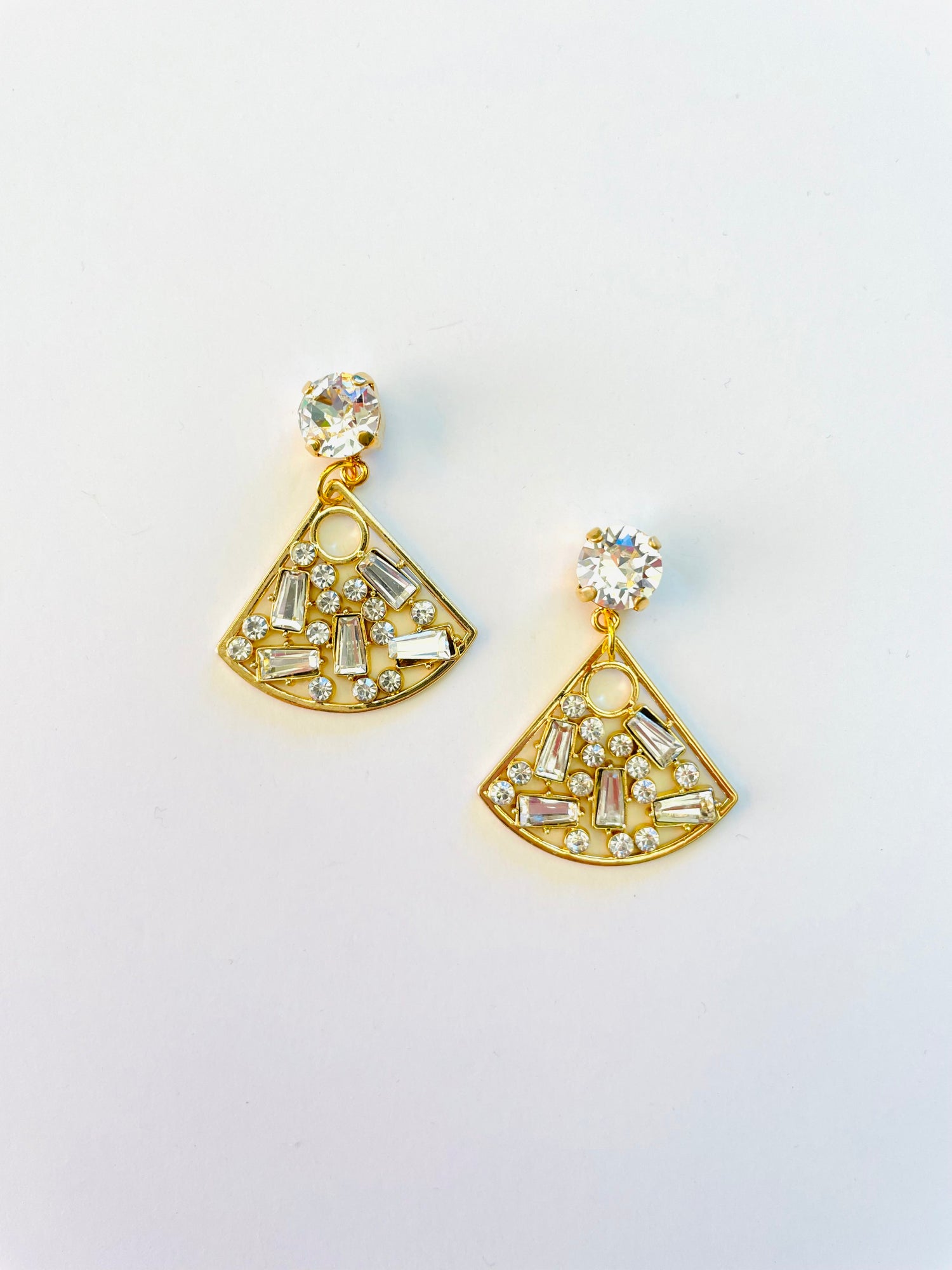Golden Geometric Earrings