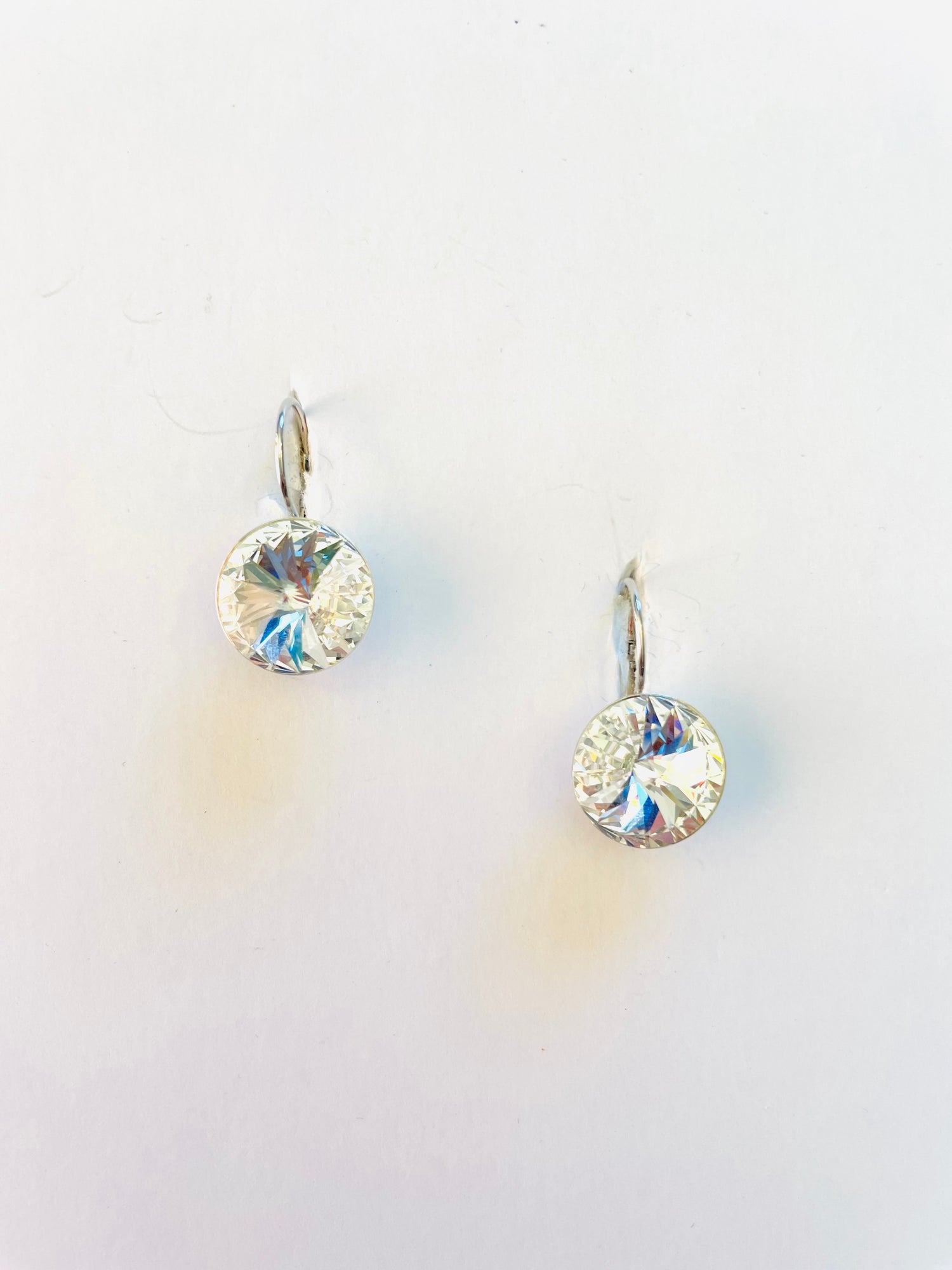 14mm Rivoli Drop Earring in Crystal