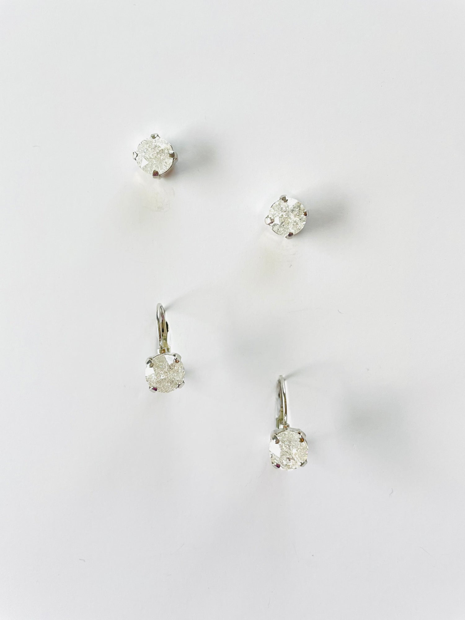 8mm Drop OR Post in Crystal Ice