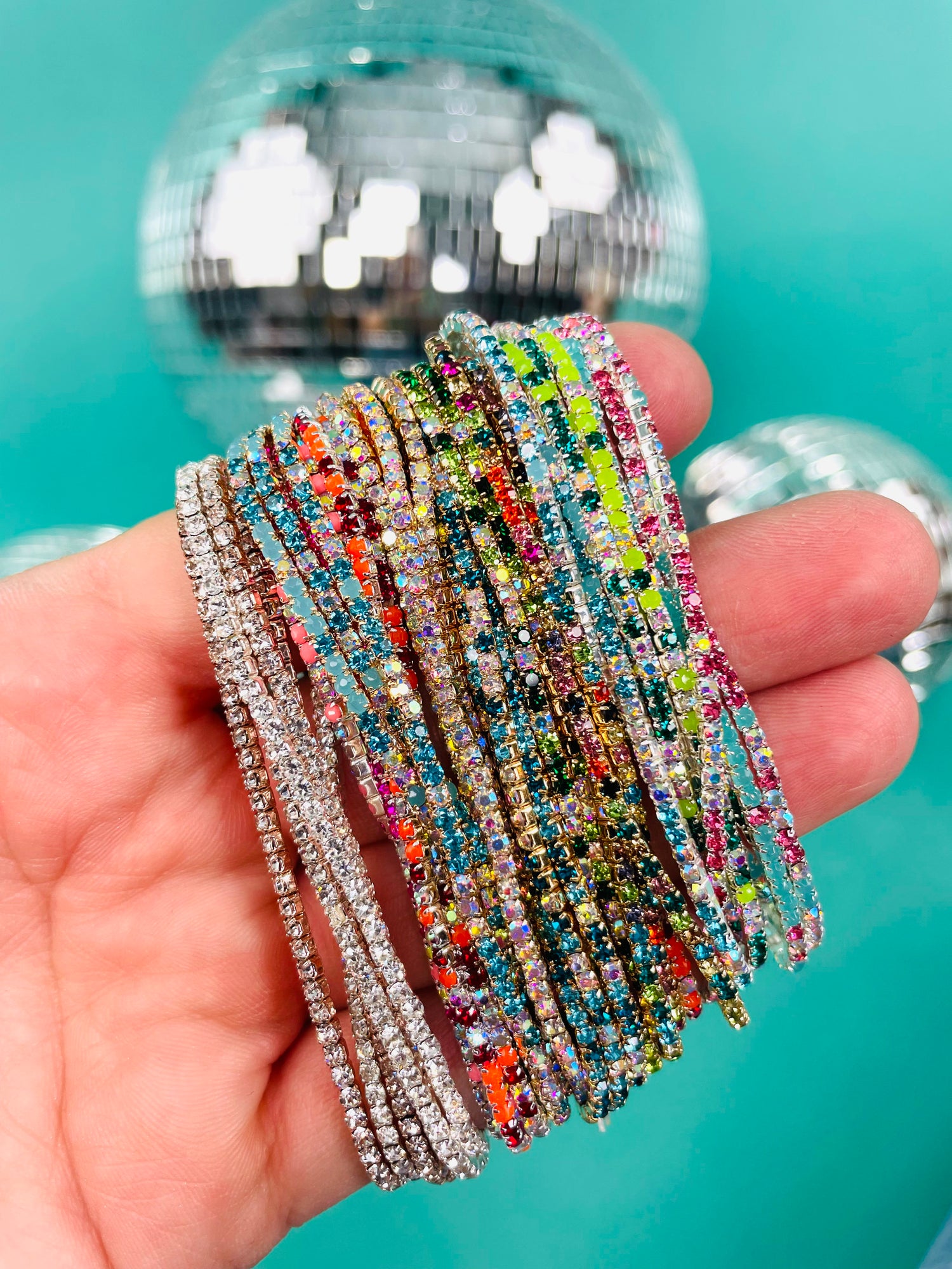 Dainty Rhinestone Bracelet {Multiple Colors!}