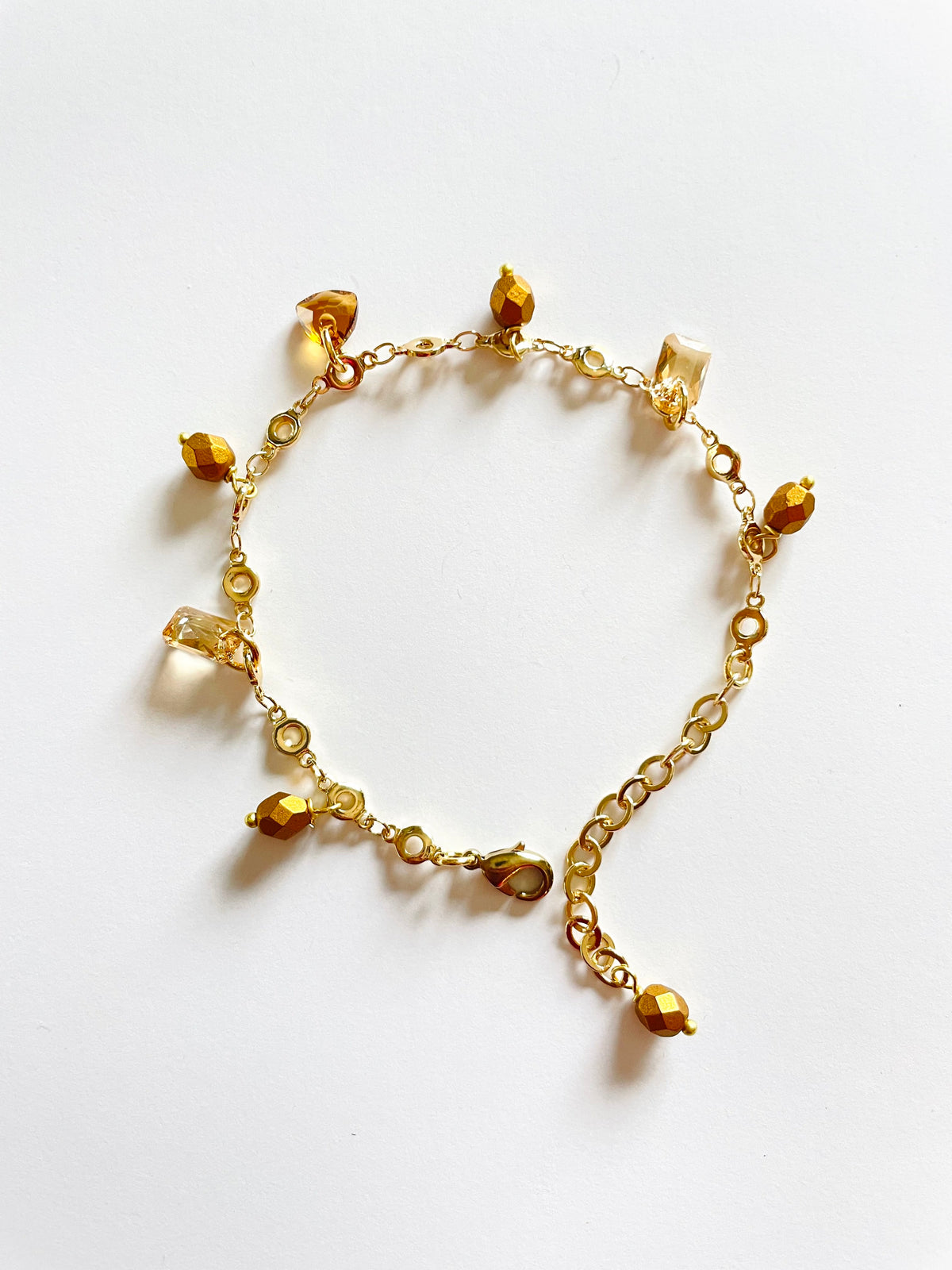 Golden Fringe Charm Bracelet - KaraMarie