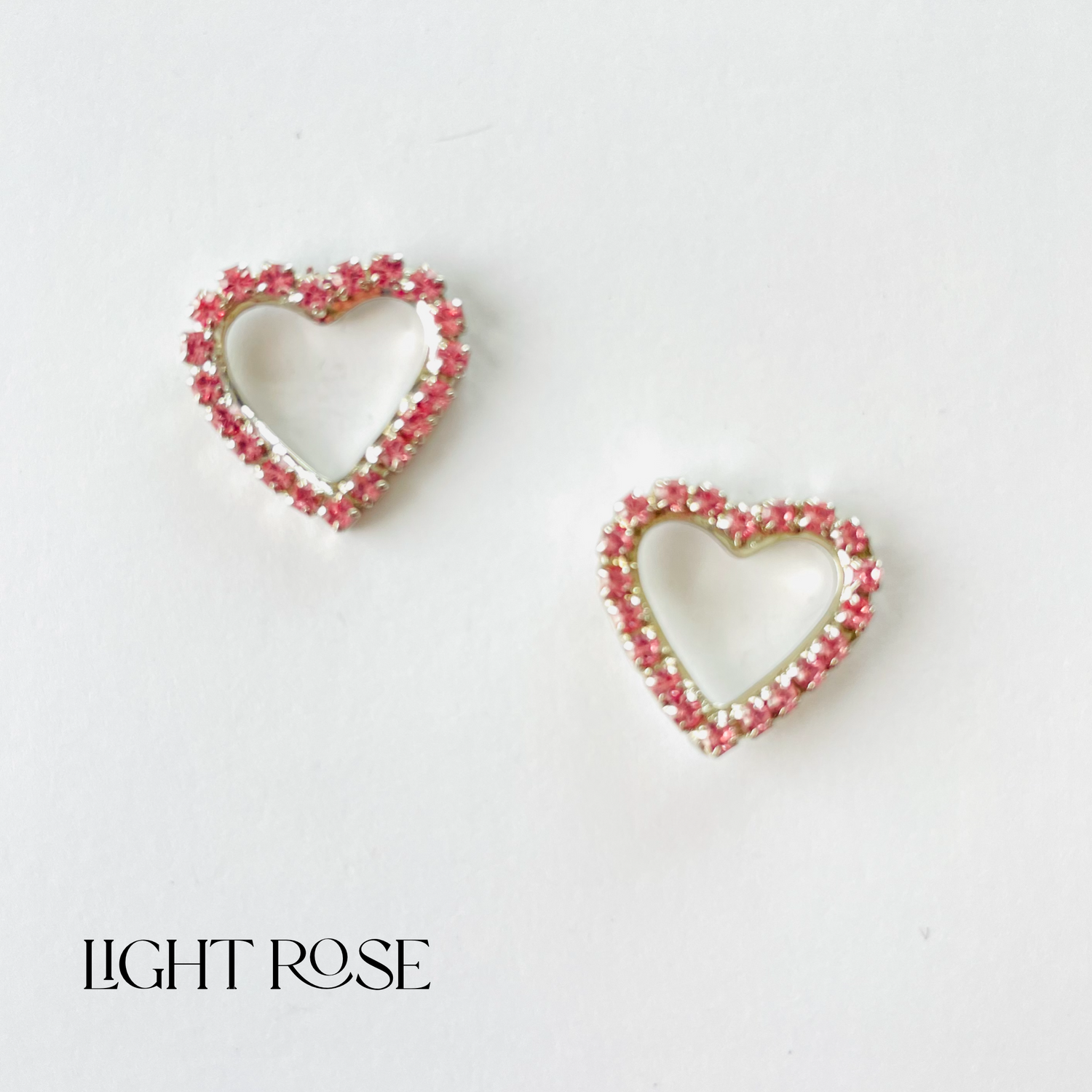 Crystal Heart Earrings {Multiple Colors!}