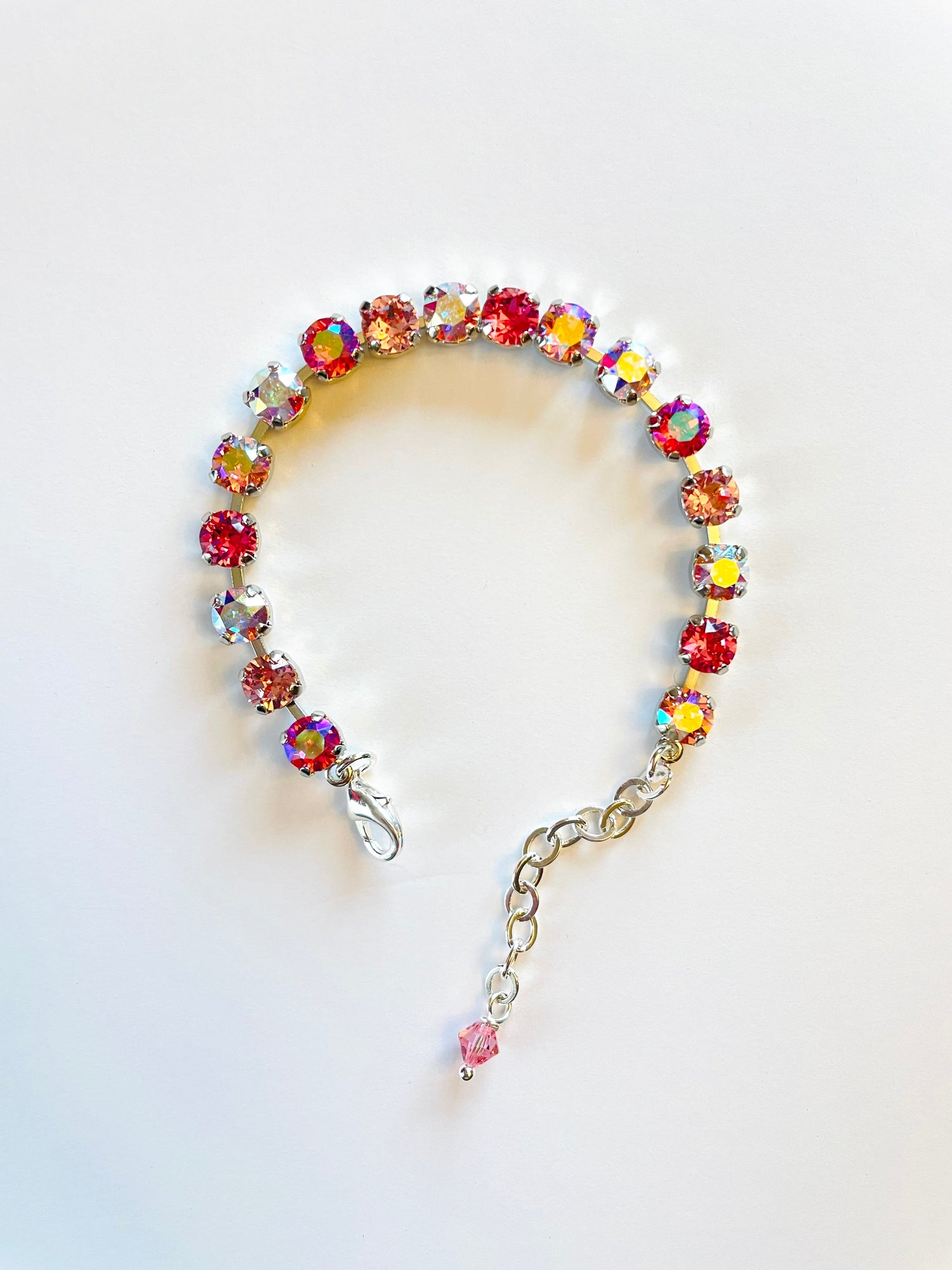 6mm Diamonds Bracelet in Pink Hues