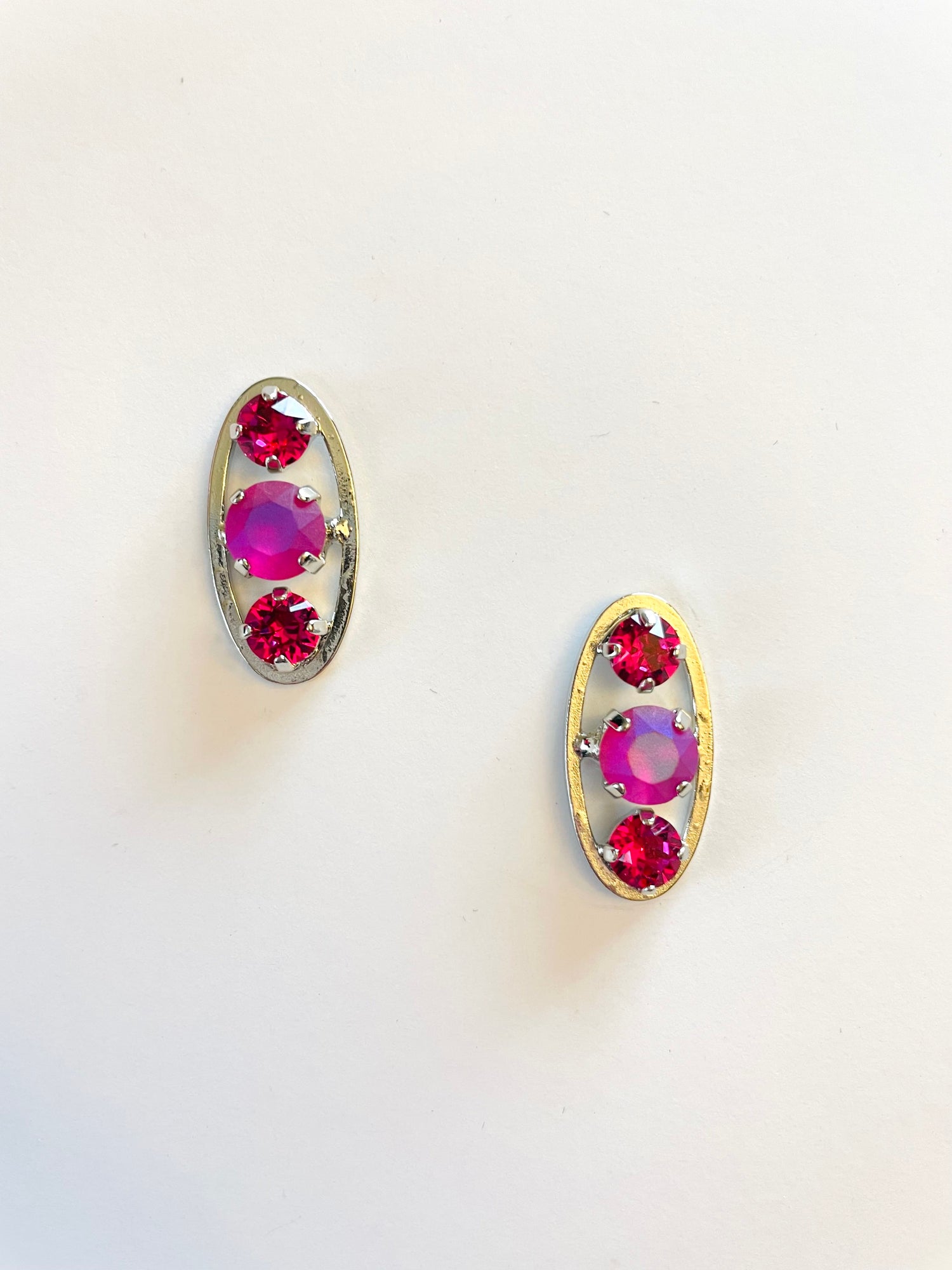 Eclipse Earrings in Pink Hues