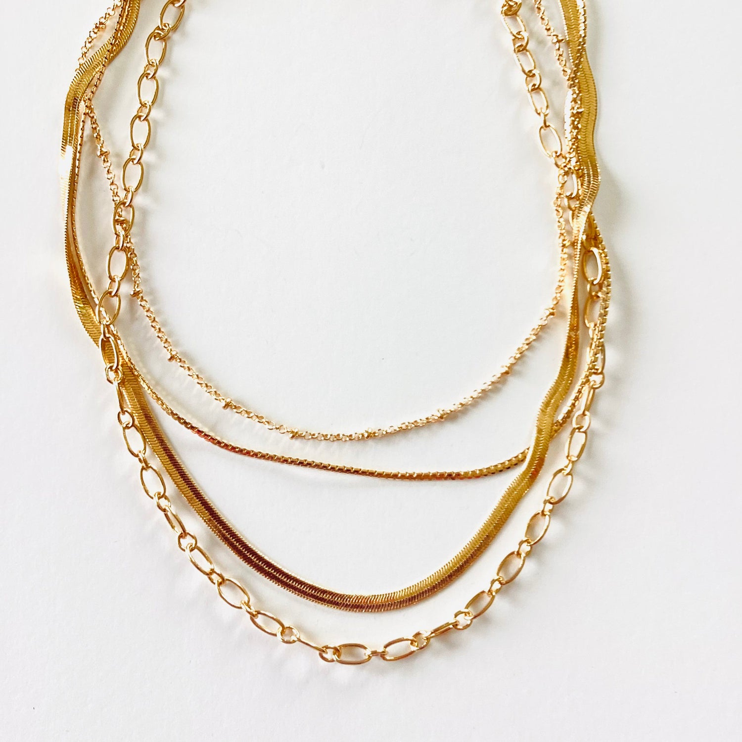 Chain Of Events Necklace In Gold