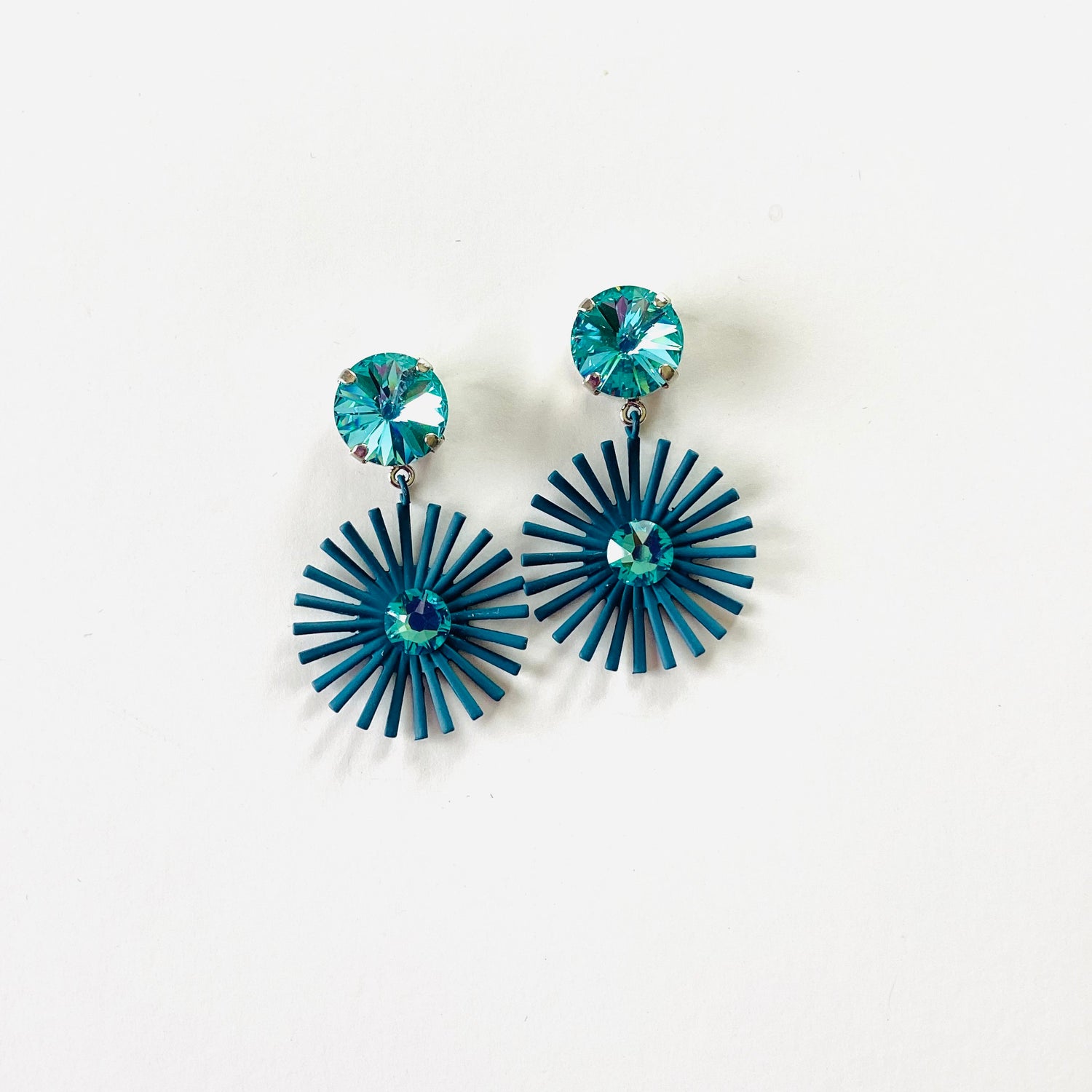 Turquoise Sun Earrings