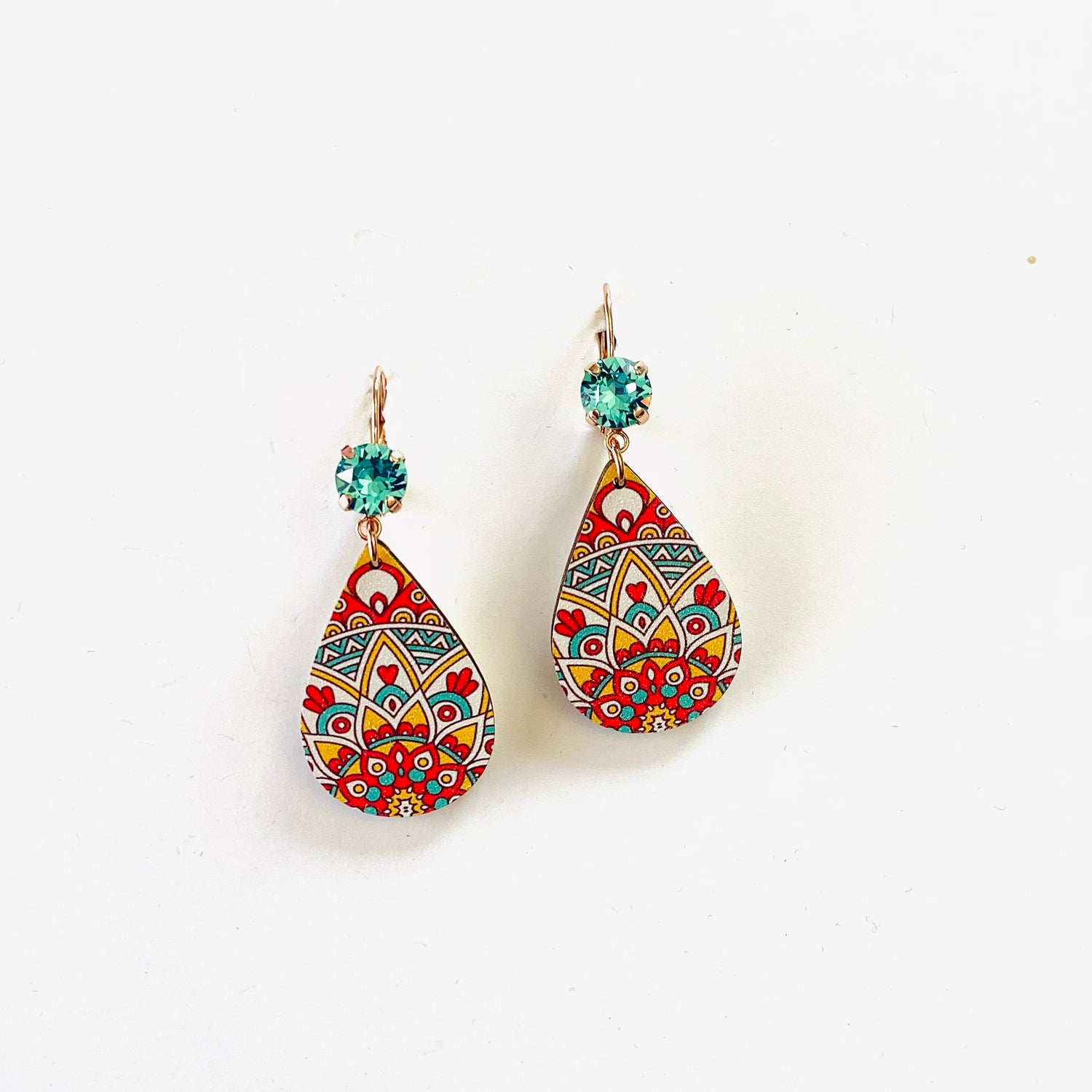 Colorful Boho Wood Earrings - KaraMarie