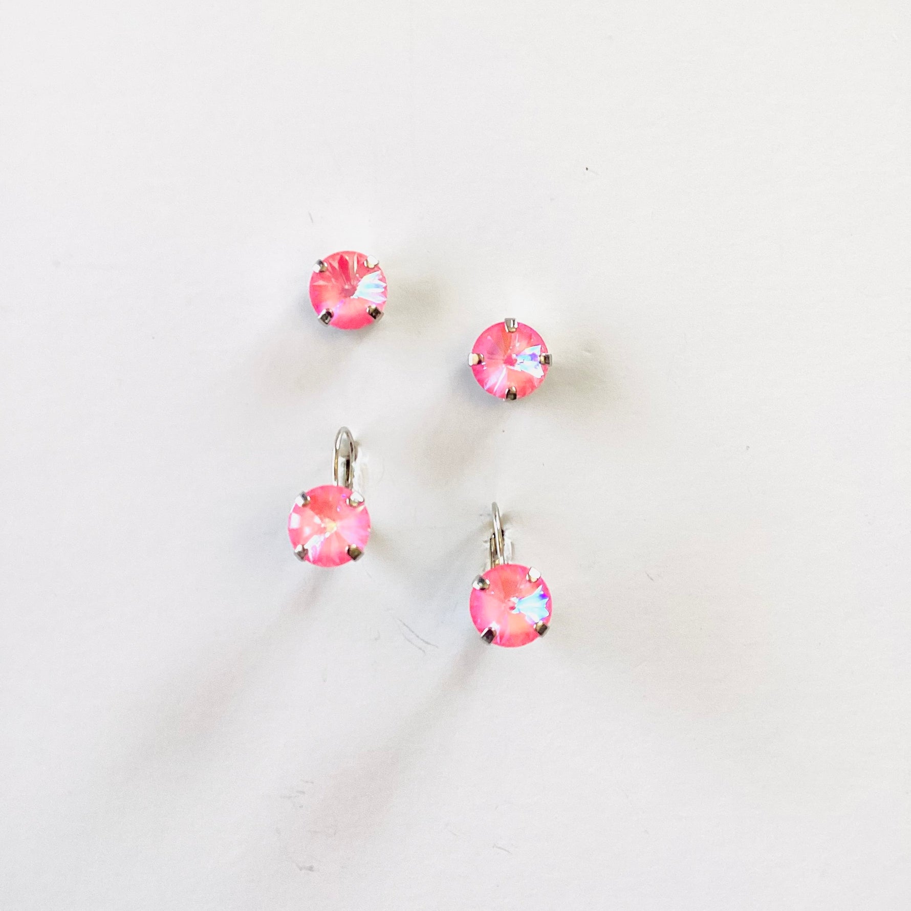 10mm Post or Drop Peony Pink Earrings! - KaraMarie