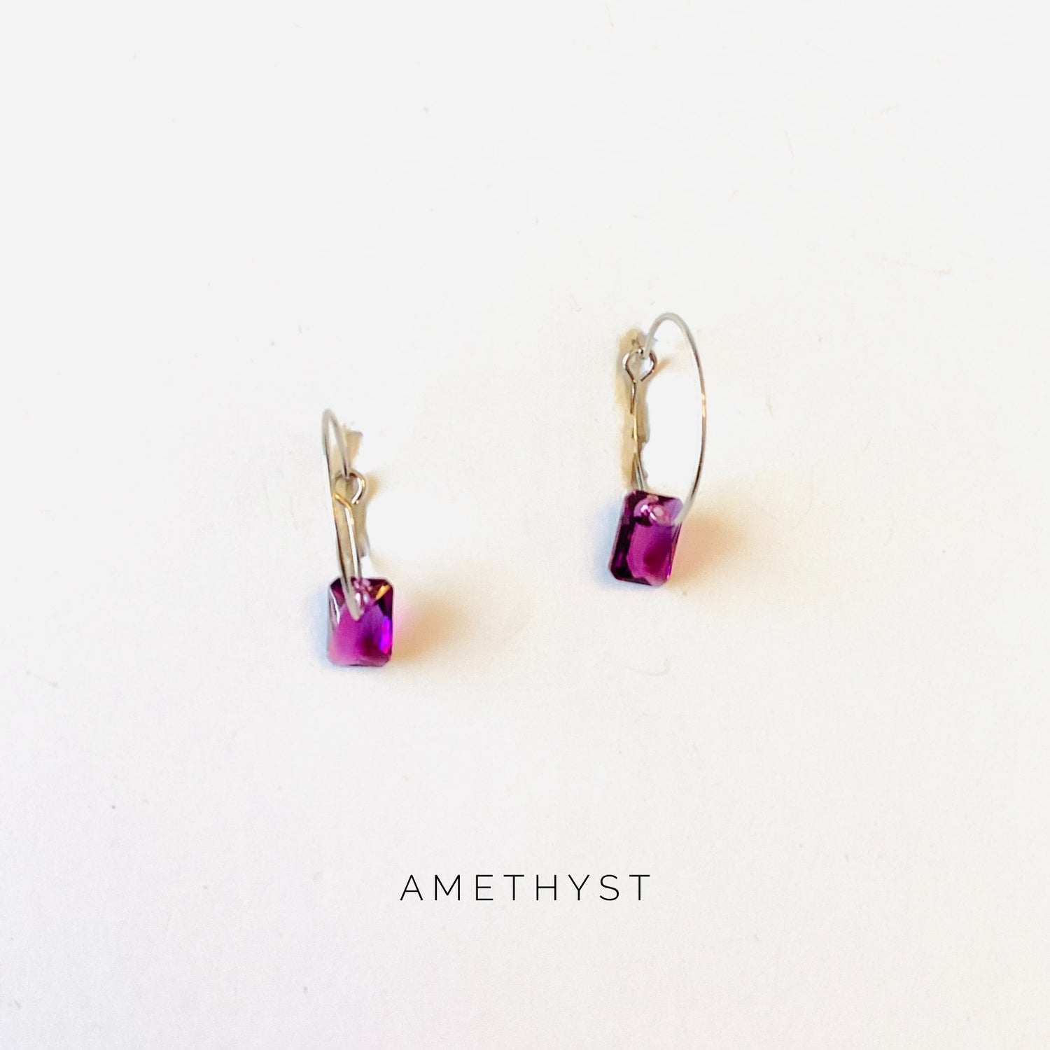 Simple Rectangle Hoop Earrings {Multiple Colors!}
