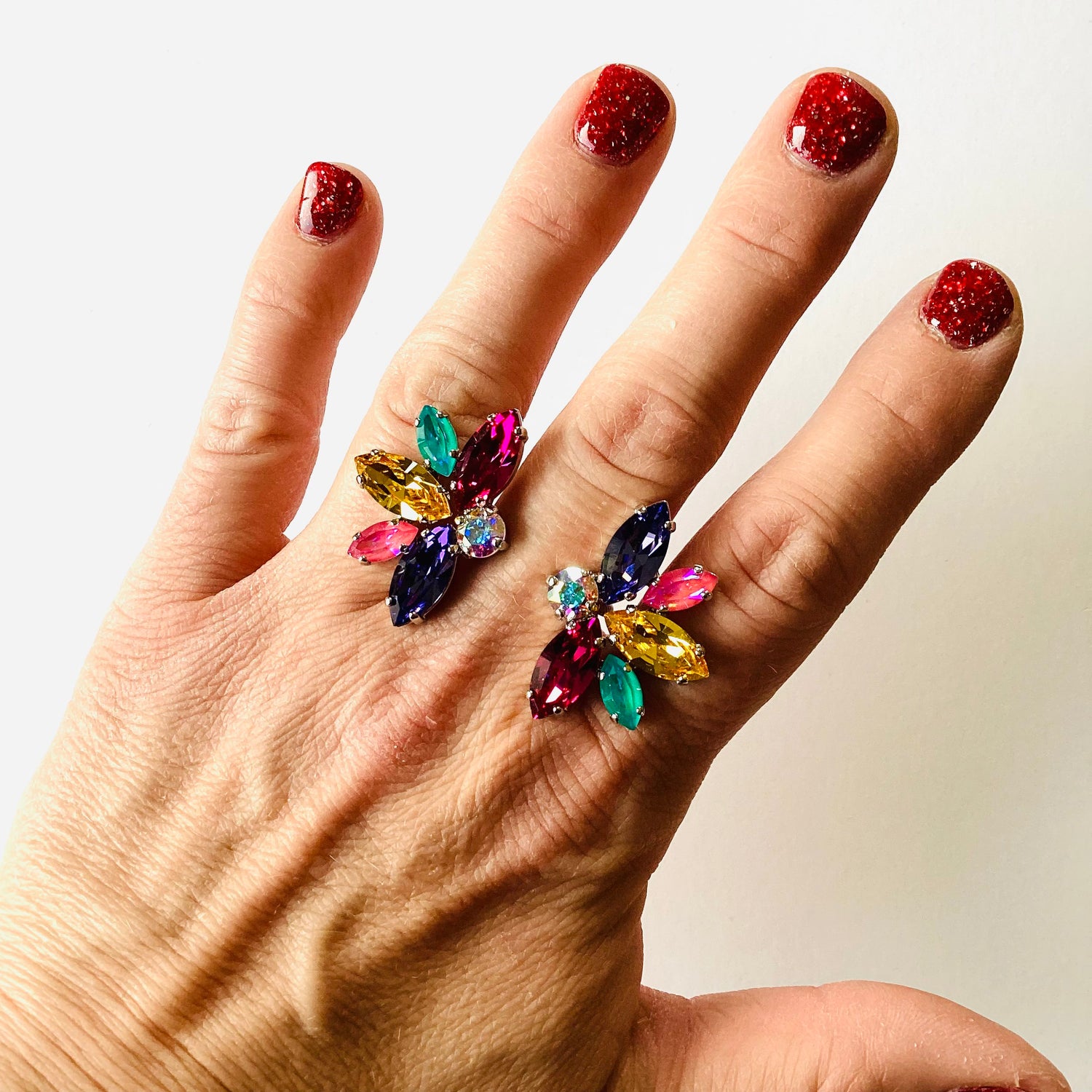 Summer Vibes Open Top Statement Leaf Ring