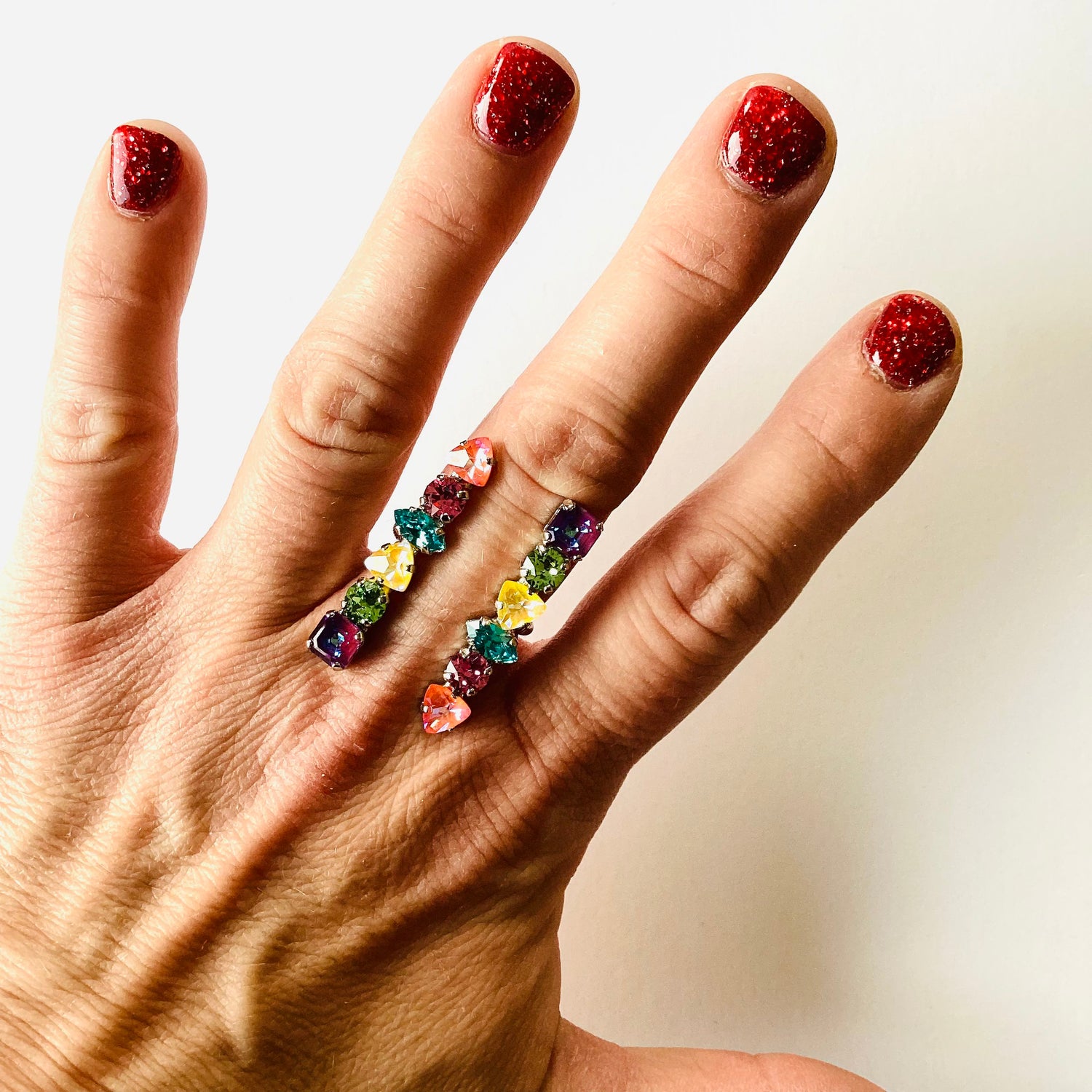 Tribal Sticks Bar Ring in Bright Summer Vibes