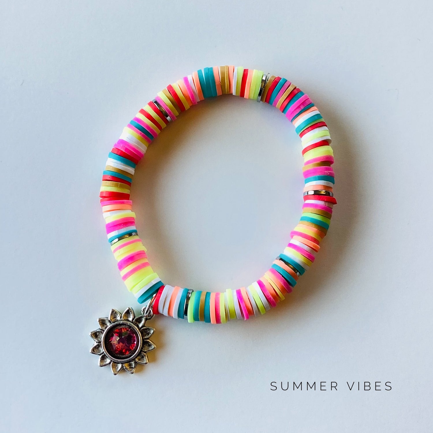 Summer Vibes Collection :: Heishi Stretch Bracelet Stack {Multiple Colors!}