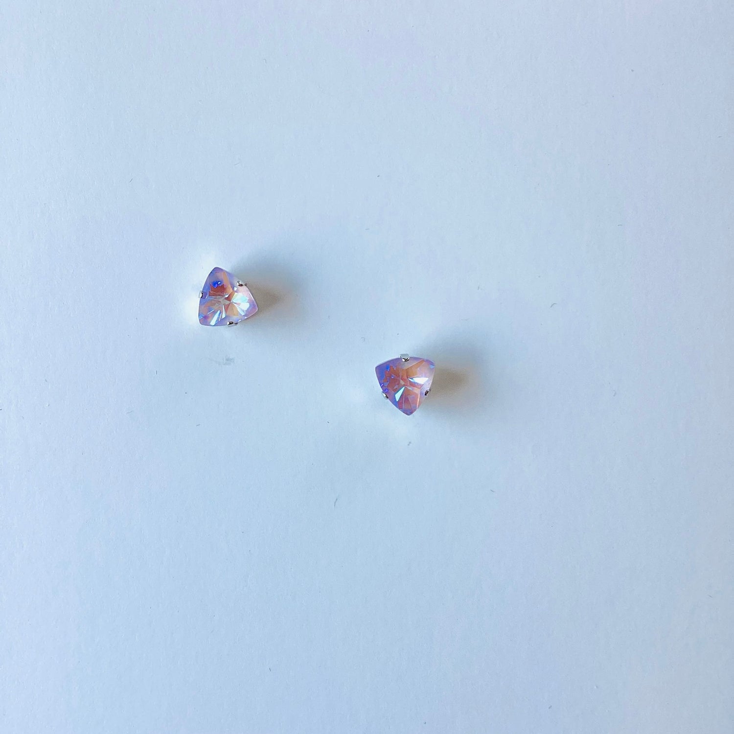 9mm Trilliant Earrings in Lavender DeLite