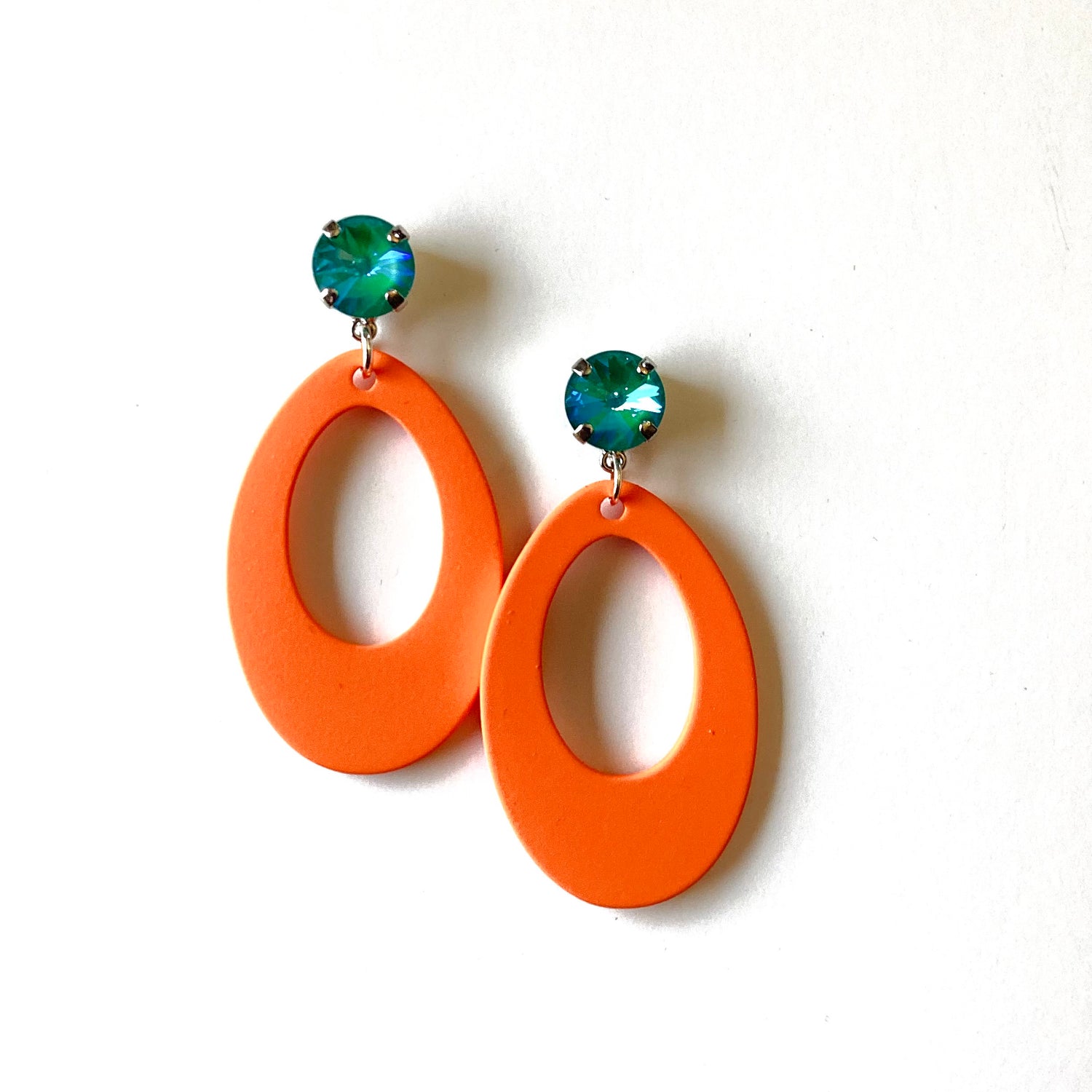 Retro Orange Earrings