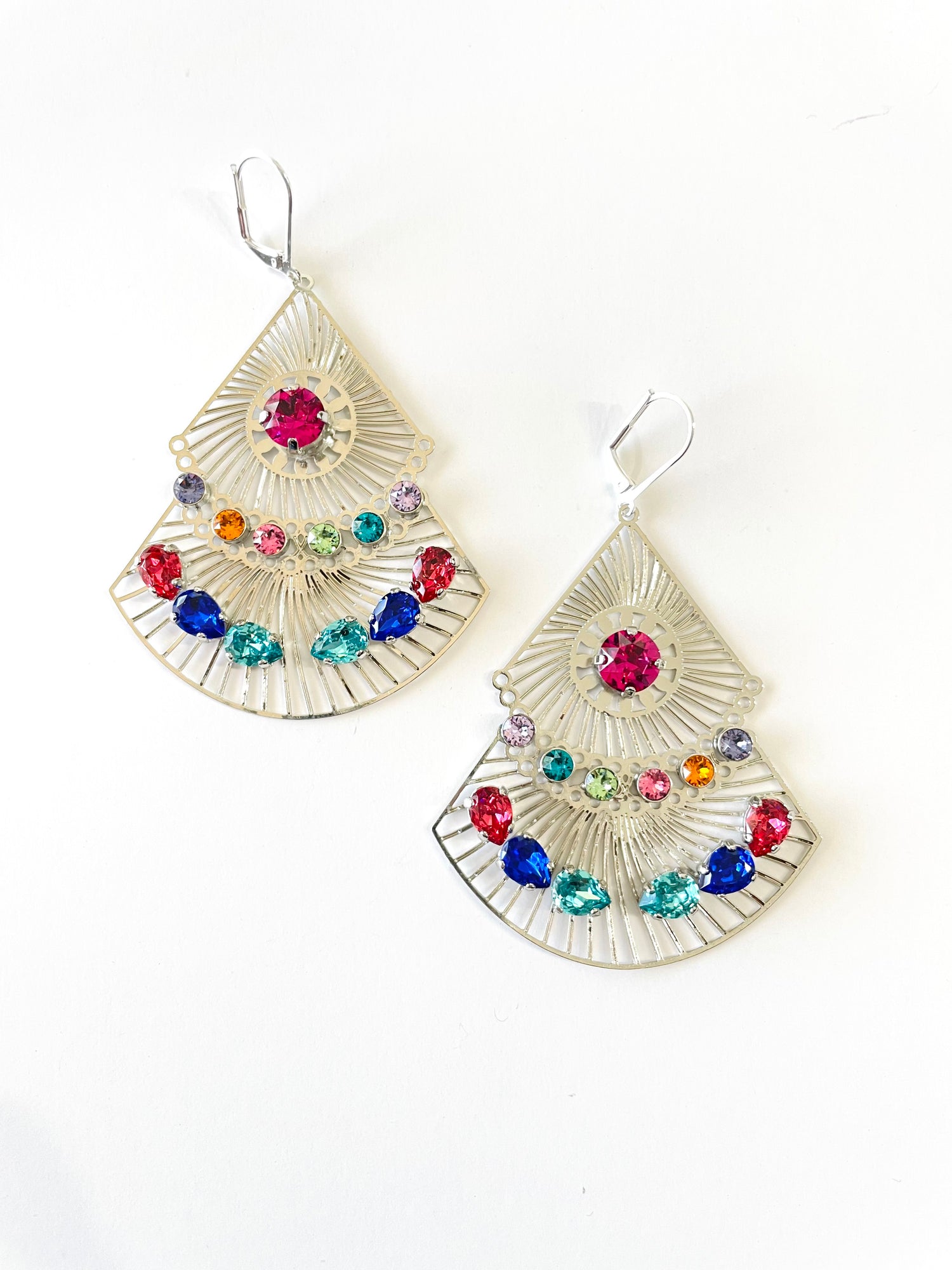Boho Chandlier Earrings in Colorful Hues