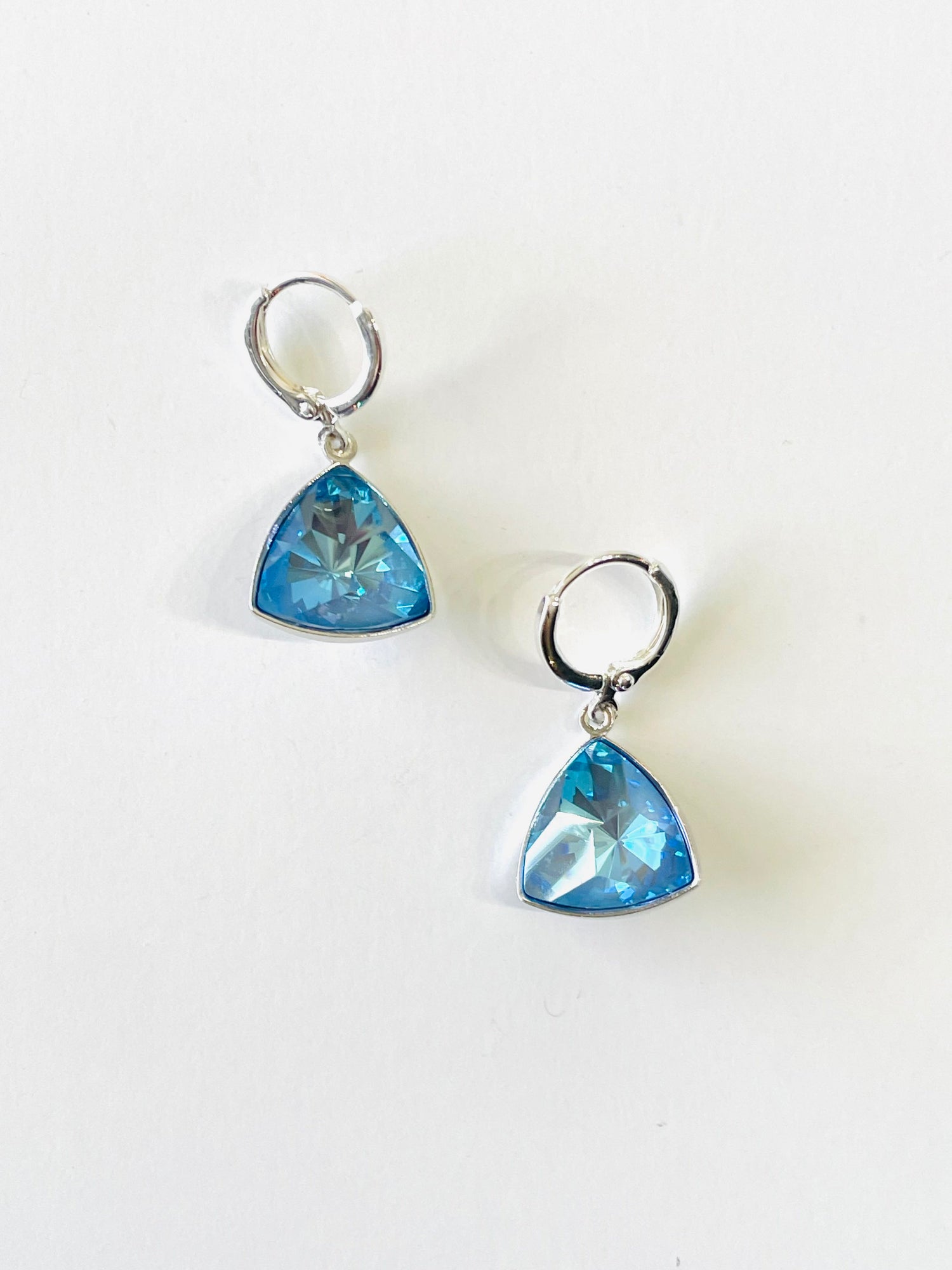 Ocean Wave Triangle Earrings