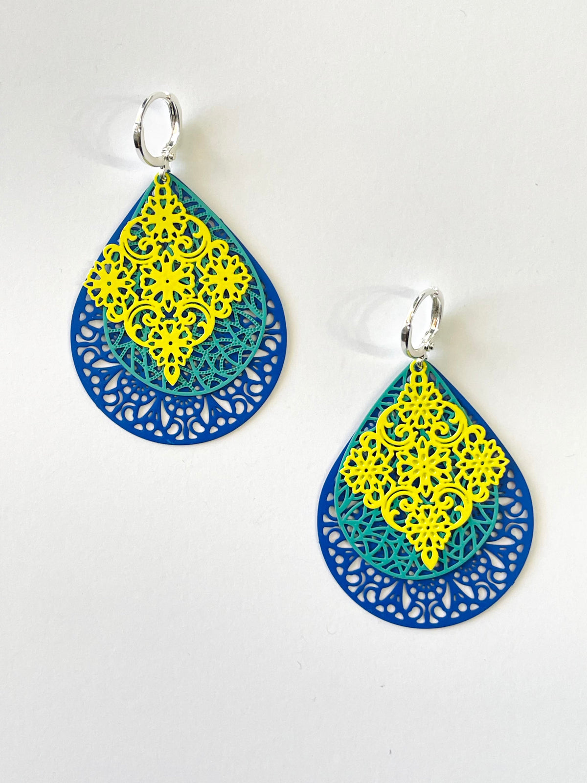 Colorburst Filgree Earrings - KaraMarie
