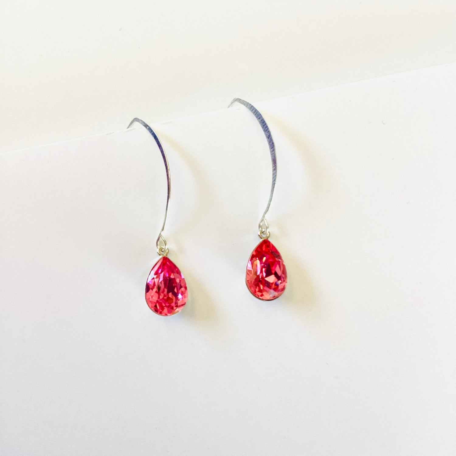 Rose Pear Drop Earrings