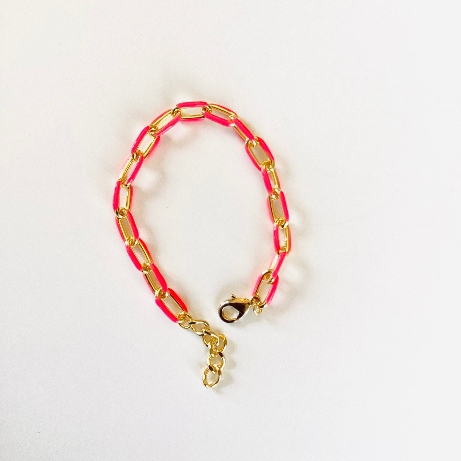 Colorful Gold Enamel Chain Bracelet {Multiple Colors!} - KaraMarie