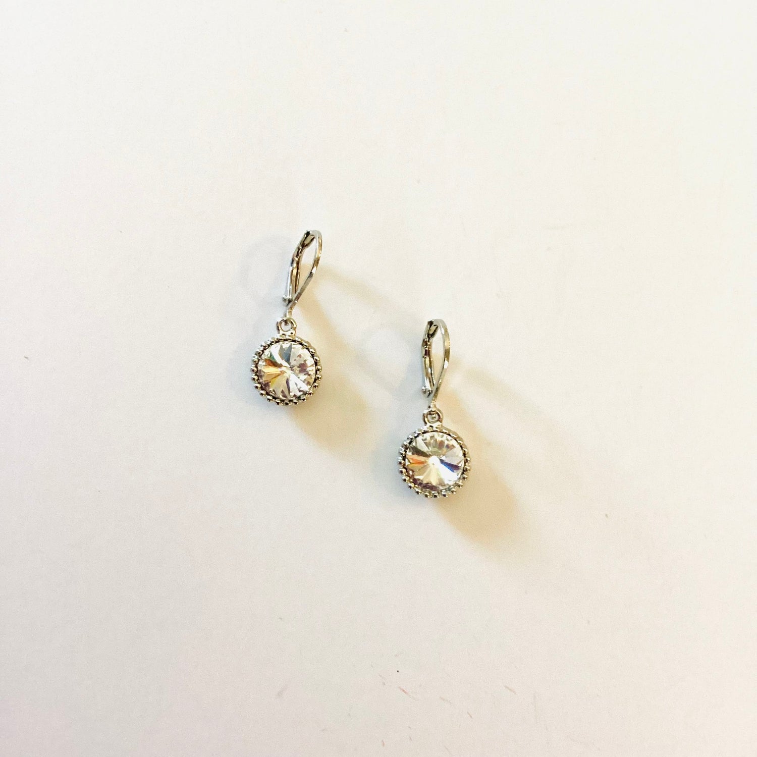8mm Beaded Simple Rivoli Drop Earring {Multiple Colors} - KaraMarie