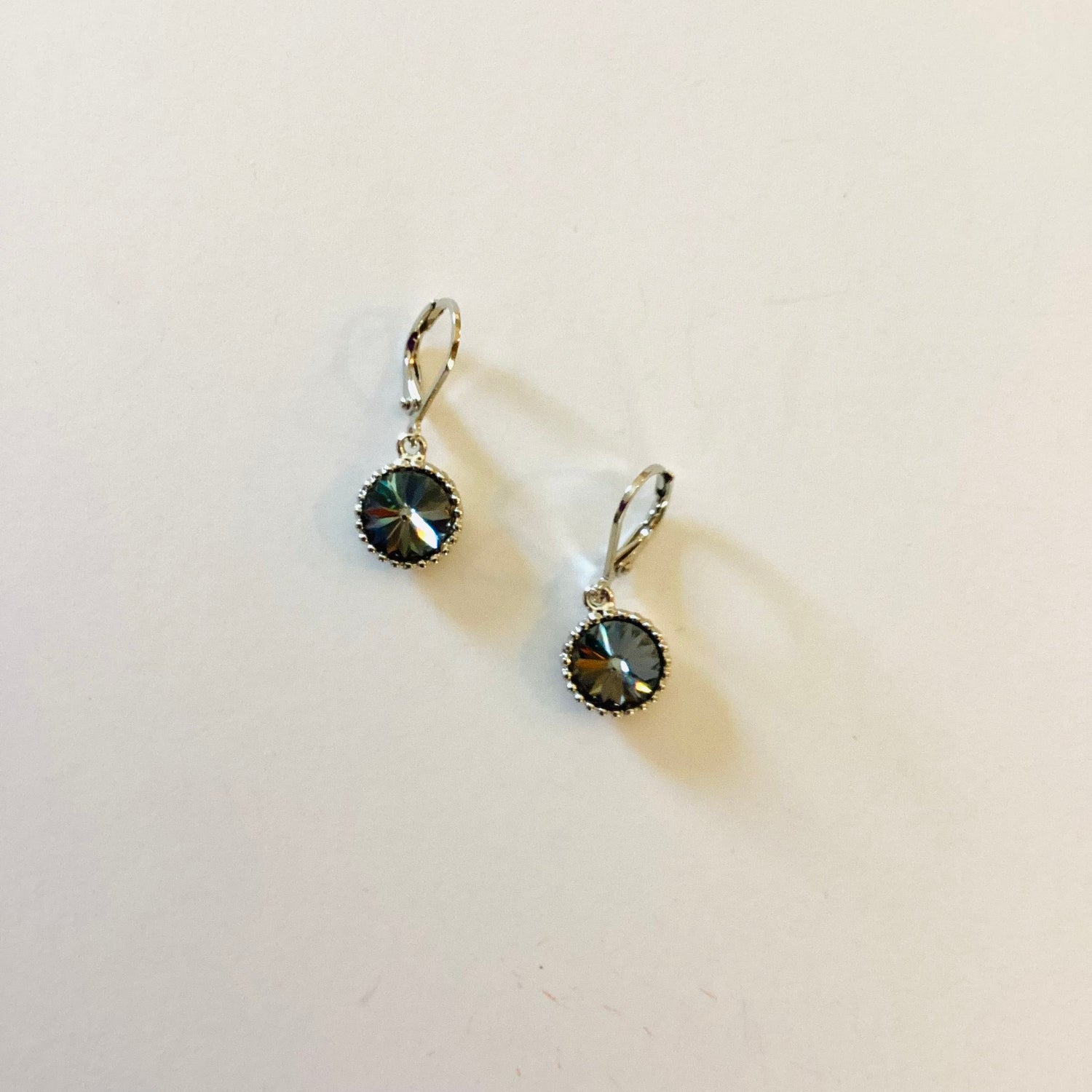 8mm Beaded Simple Rivoli Drop Earring {Multiple Colors} - KaraMarie