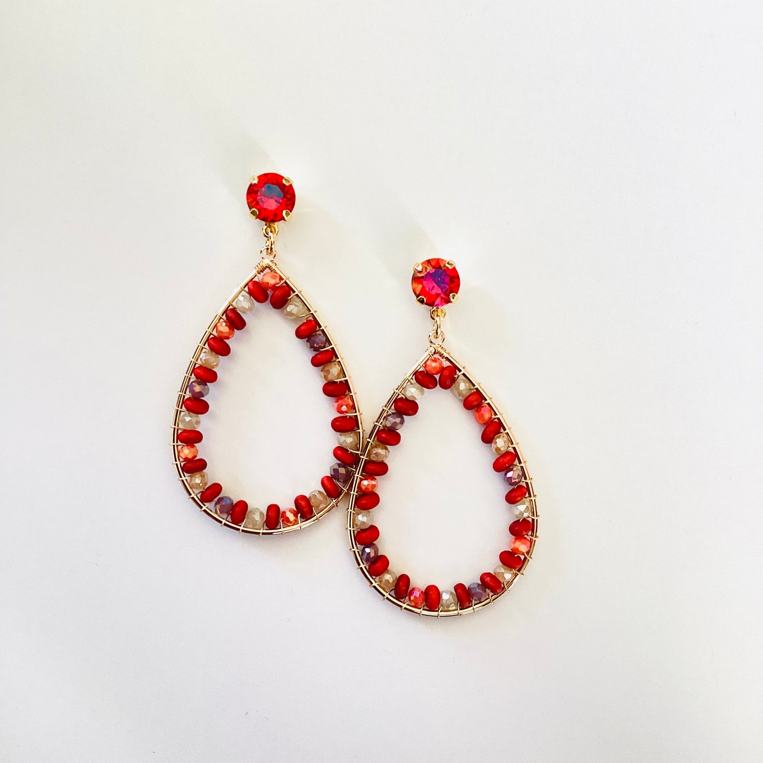 Coral Reef Beaded Earrings - KaraMarie