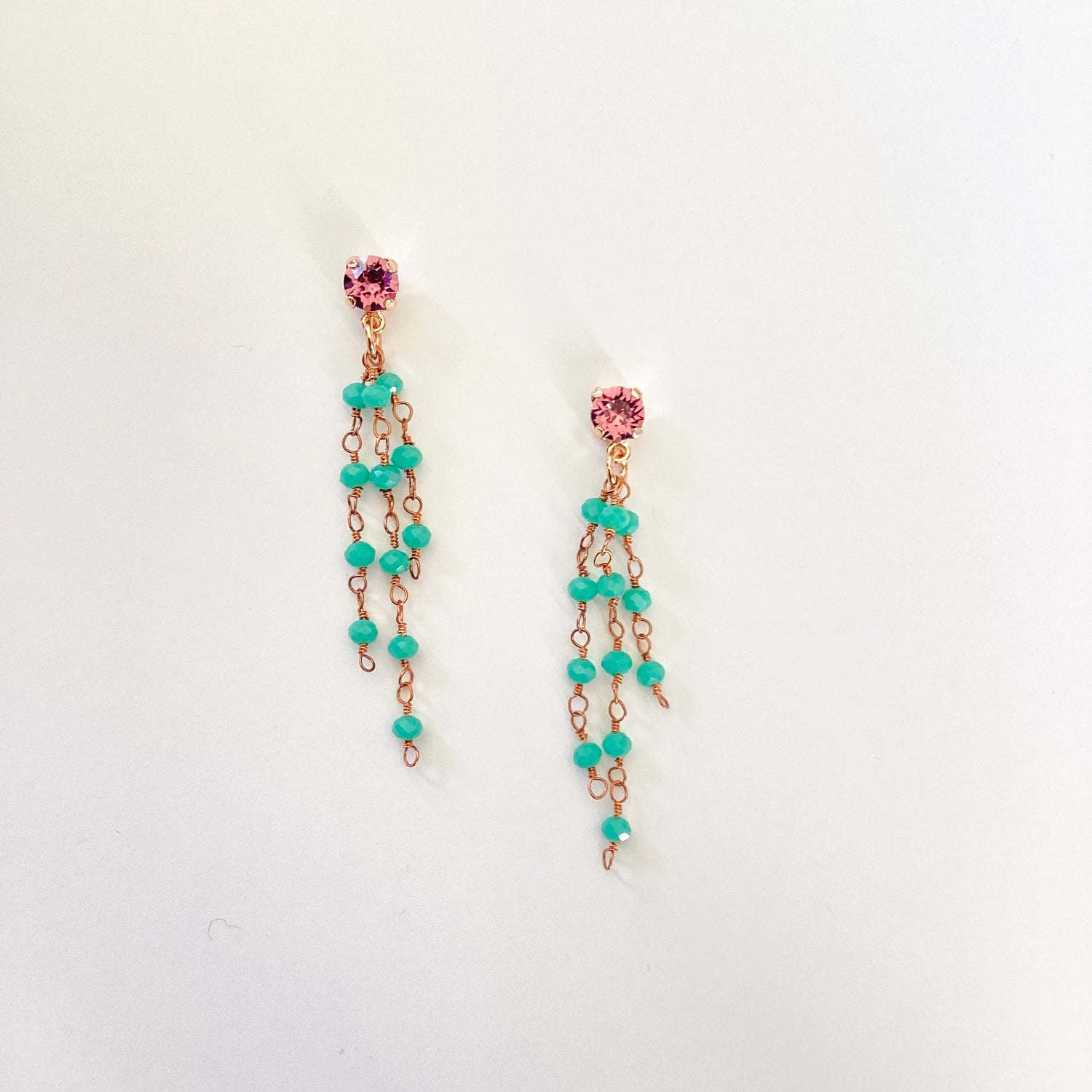 Groovy Turquoise Fringe Earrings