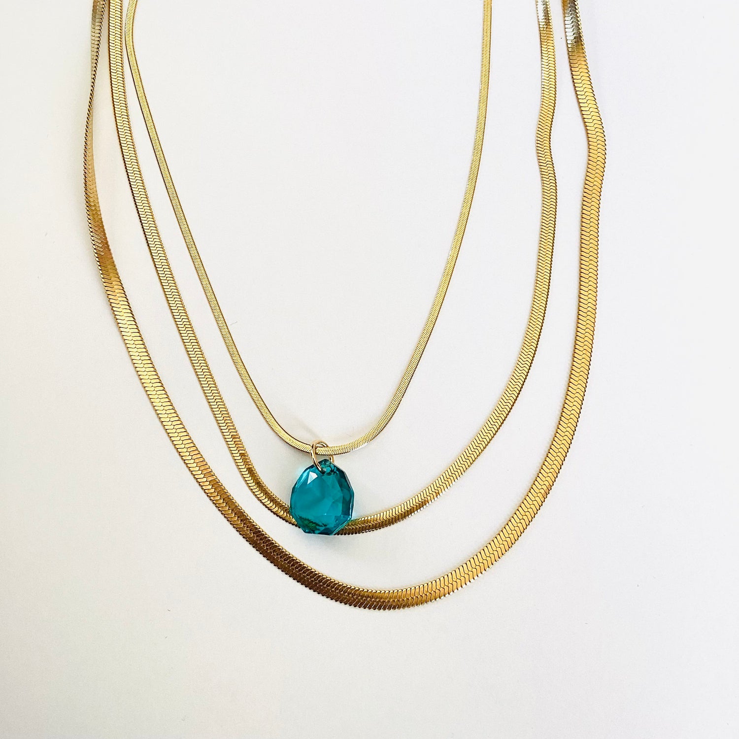 Totally Turquoise Triple Strand Necklace - KaraMarie